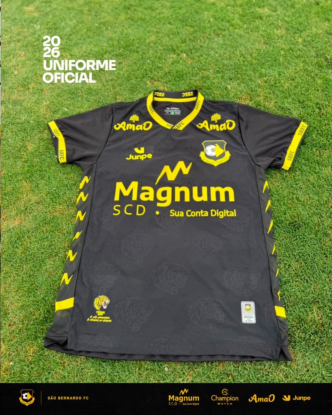 Camisas do São Bernardo FC 2026 Junpe Away