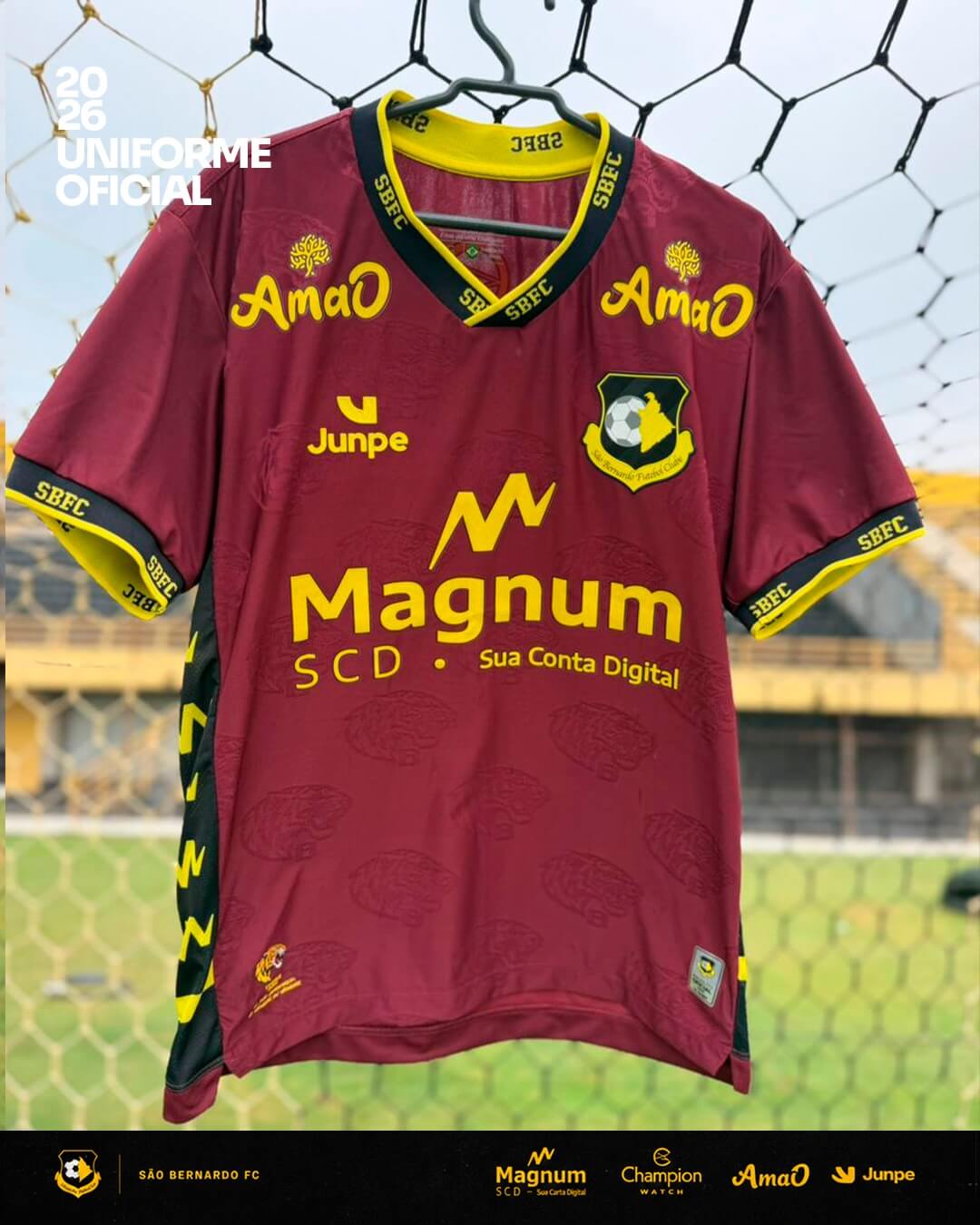 Camisas do São Bernardo FC 2026 Junpe GK