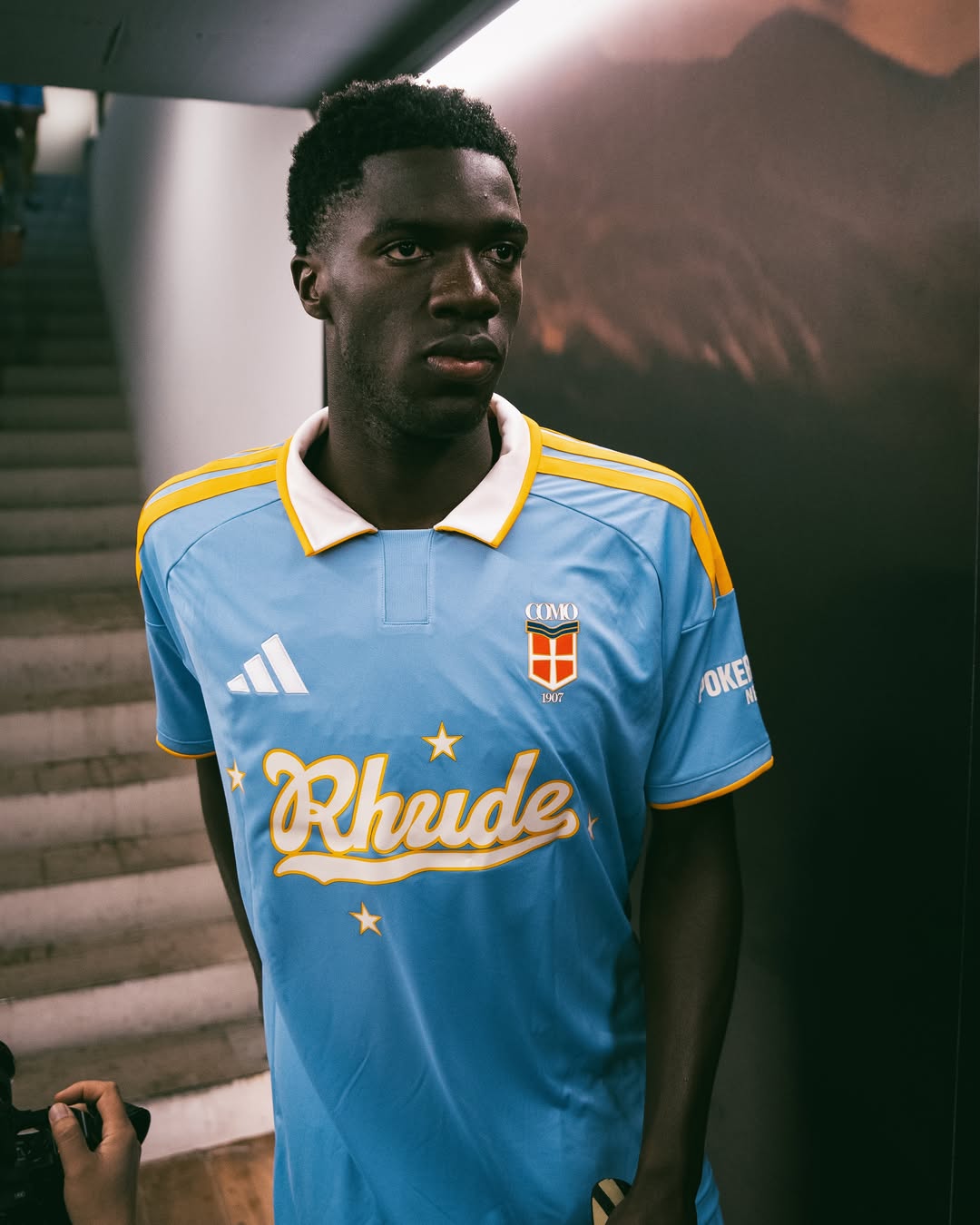 Quarta camisa do Como 1907 2025-2026 adidas RHUDE