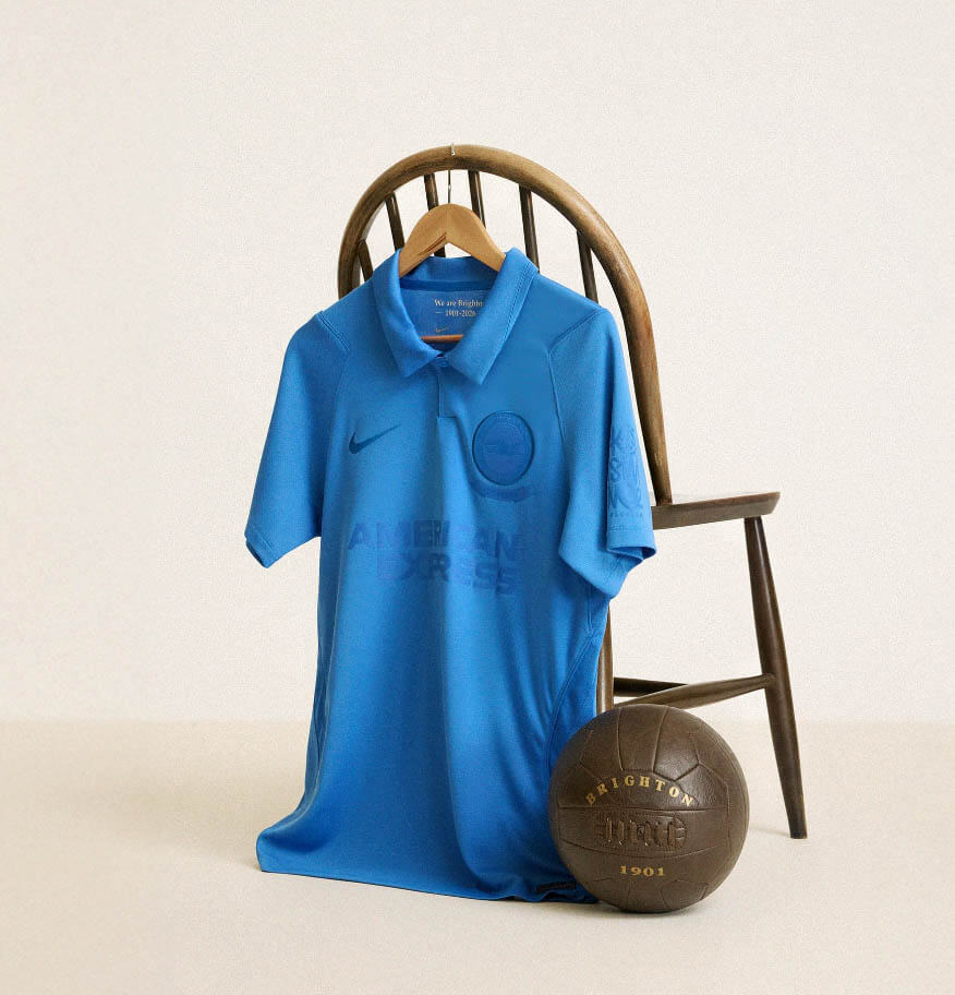 Camisa dos 125 anos do Brighton Hove Albion 2026 Nike