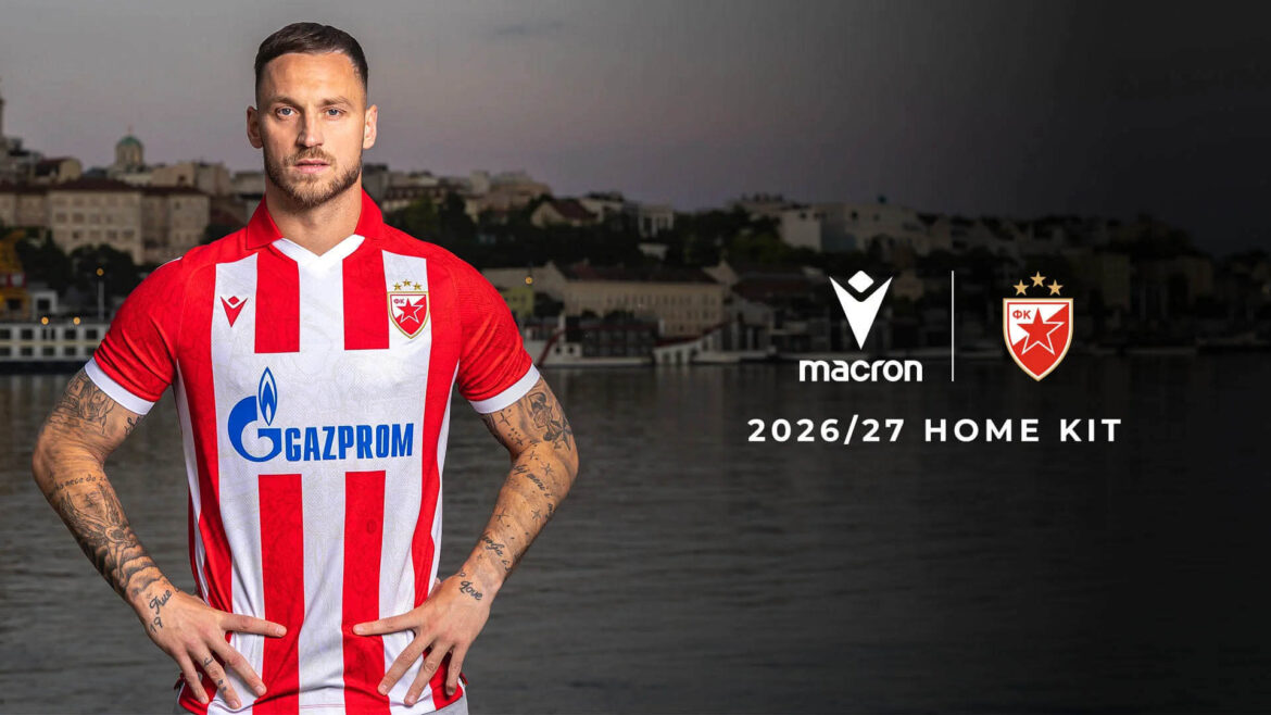 Camisa titular do Estrela Vermelha 2026-2027 Macron