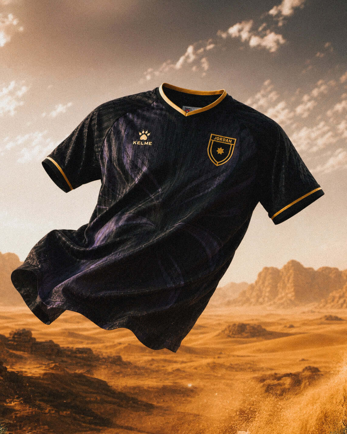Camisa três da Jordânia Copa 2026 Kelme