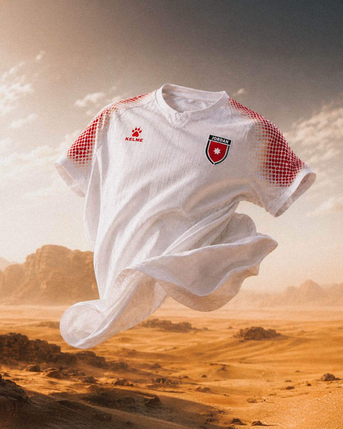 Camisa titular da Jordânia Copa 2026 Kelme