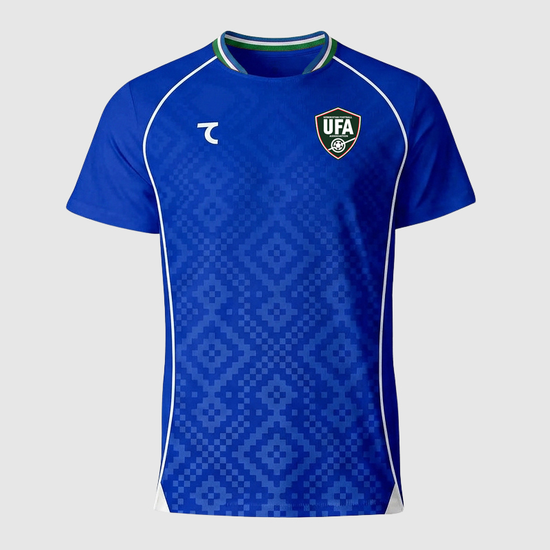 Camisa azul do Uzbequistão 2026-2027 7Saber