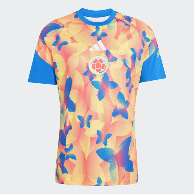 Camisa pré-jogo da Colômbia 2026-2027 adidas