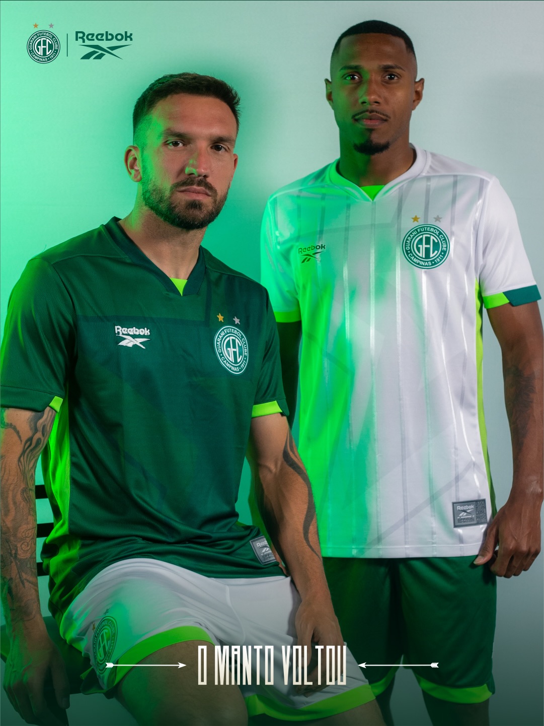 Camisas do Guarani 2026-2027 Reebok