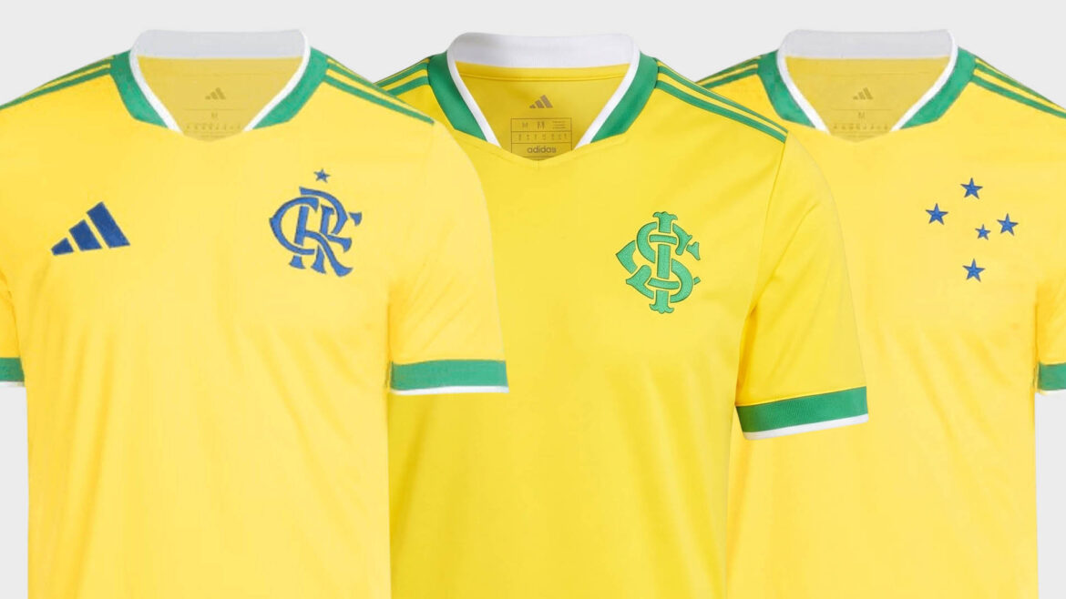 Camisas amarela adidas Copa 2026