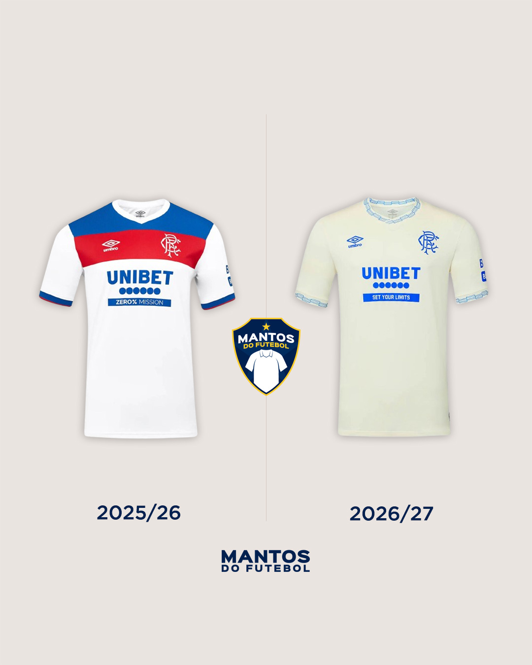 Camisa reserva do Rangers FC 2026-2027 Umbro