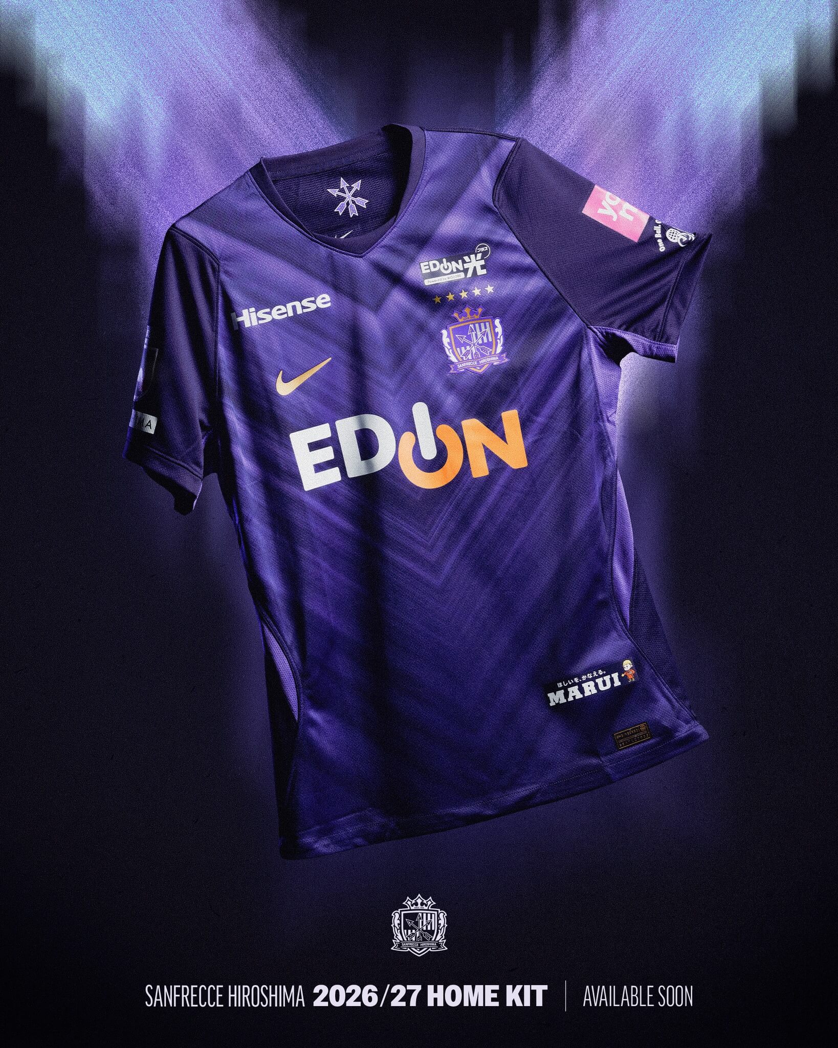 Camisas do Sanfrecce Hiroshima 2026-2027 Nike