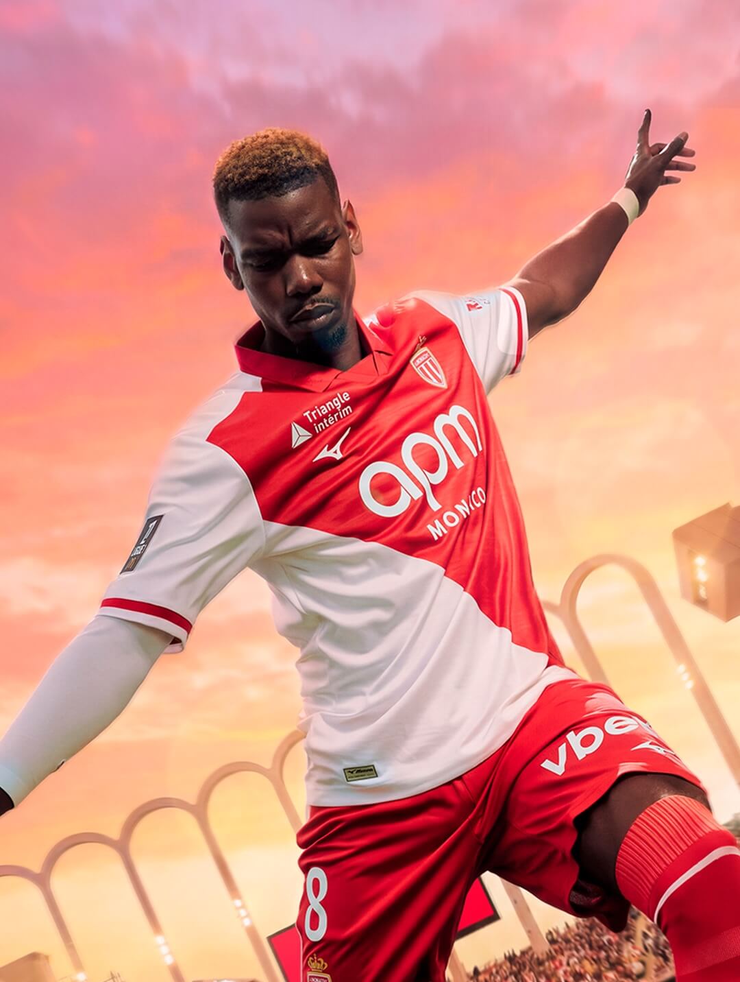 Camisa titular do AS Monaco 2026-2027 Mizuno