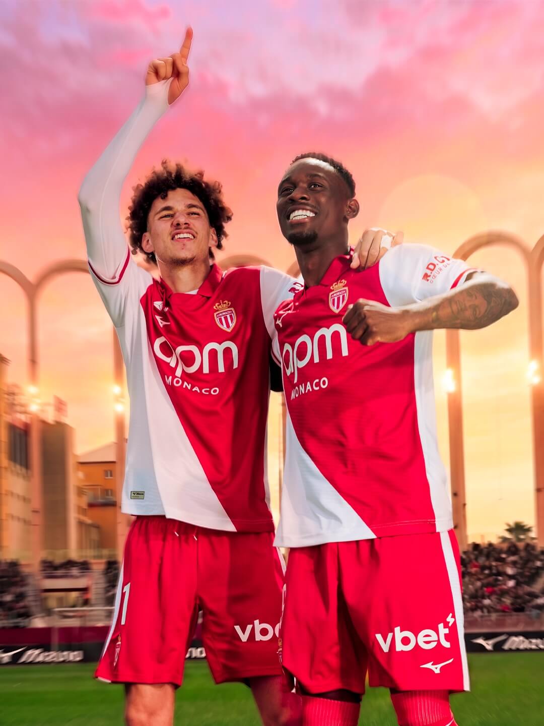 Camisa titular do AS Monaco 2026-2027 Mizuno
