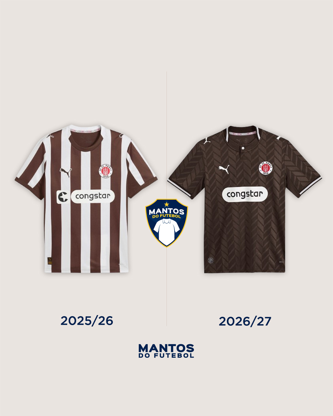 camisas st. pauli 2026-2027 puma Antes e Depois Home