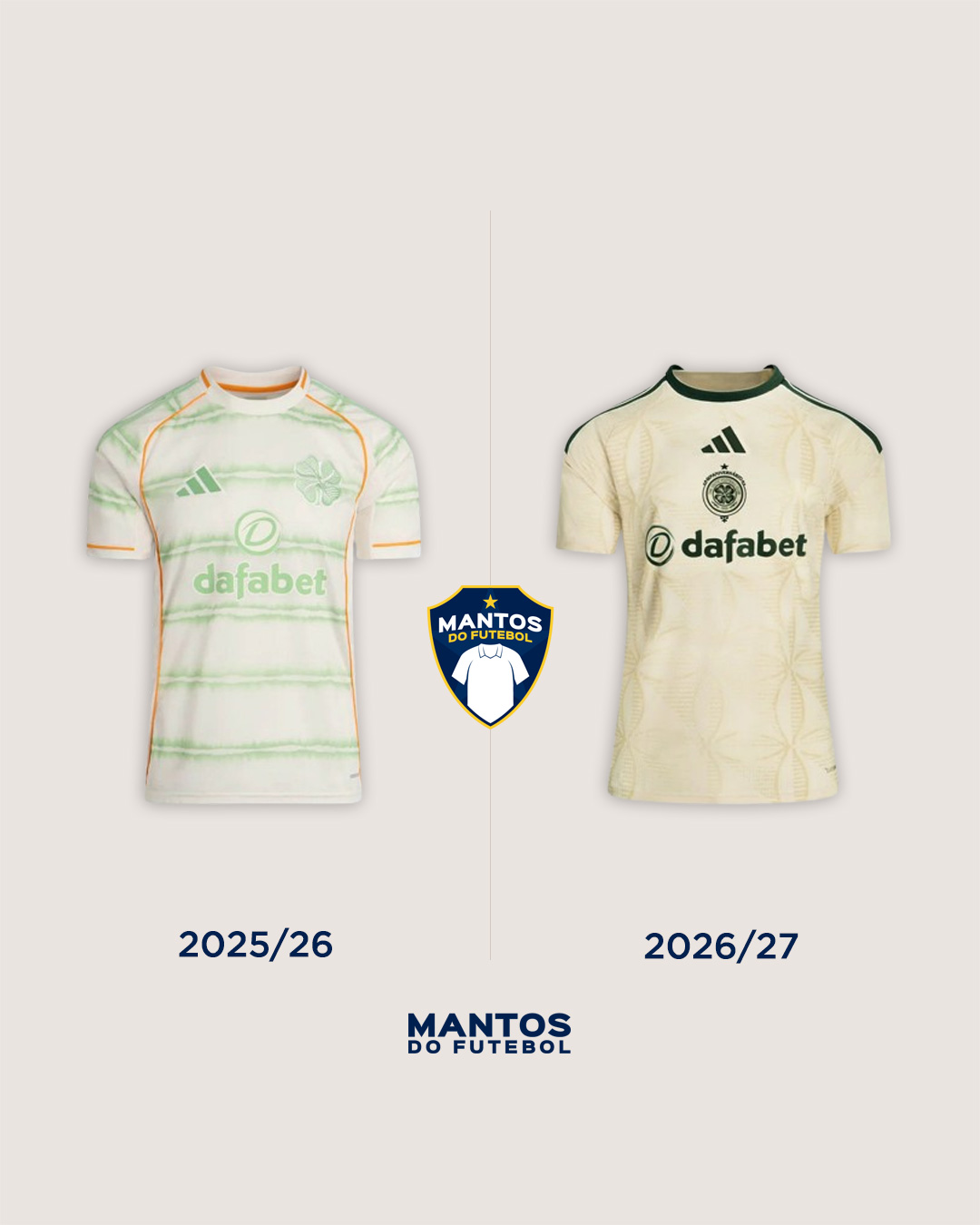 terceira camisa celtic fc 2026-2027 adidas antes e depois
