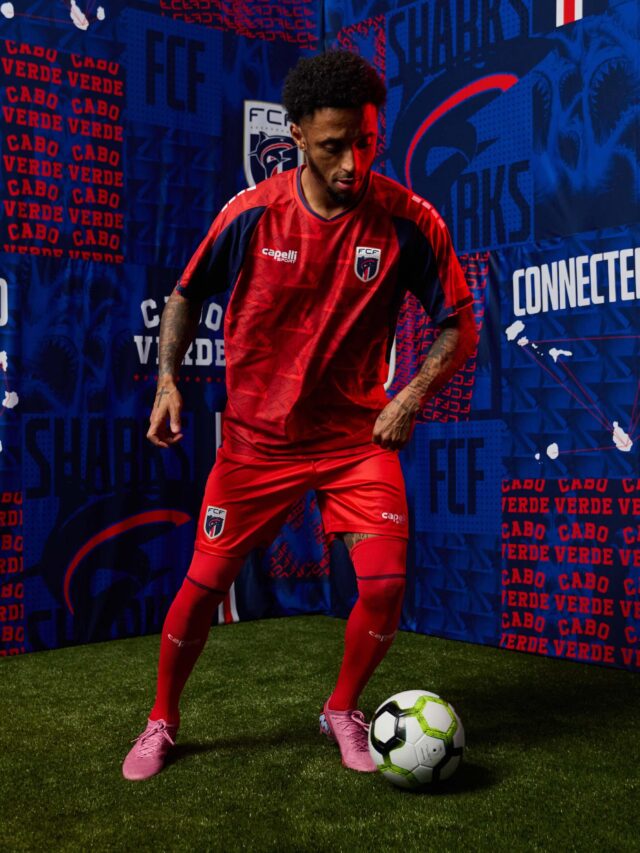 Terceira camisa vermelha do Cabo Verde 2026 Capelli Sport