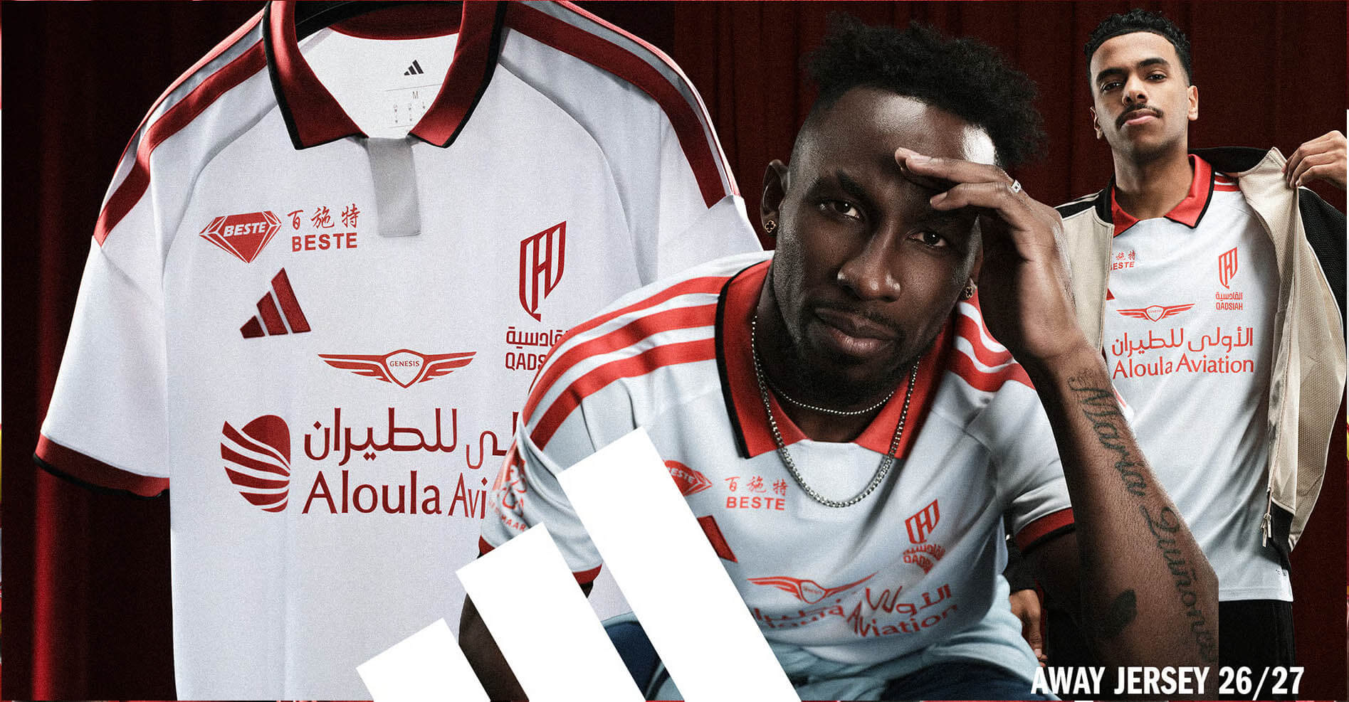 Camisas do Al-Qadisiah 2026-2027 adidas Away