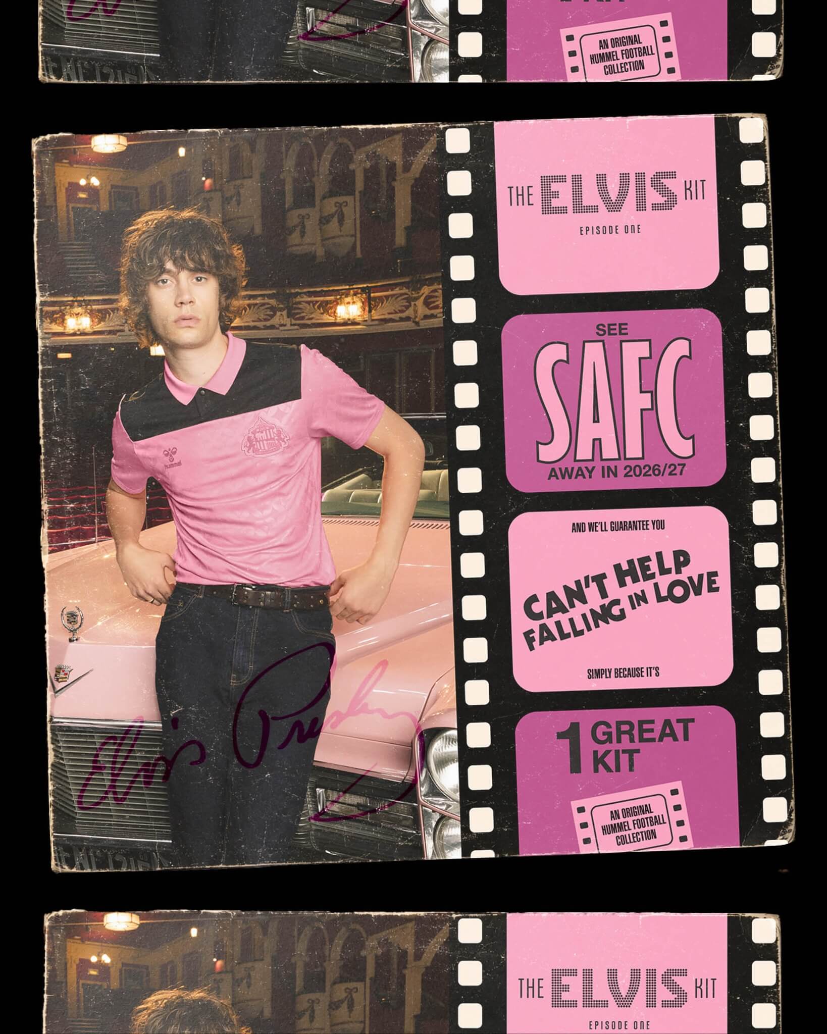 Camisa reserva do Sunderland AFC 2026-2027 Hummel x Elvis Presley