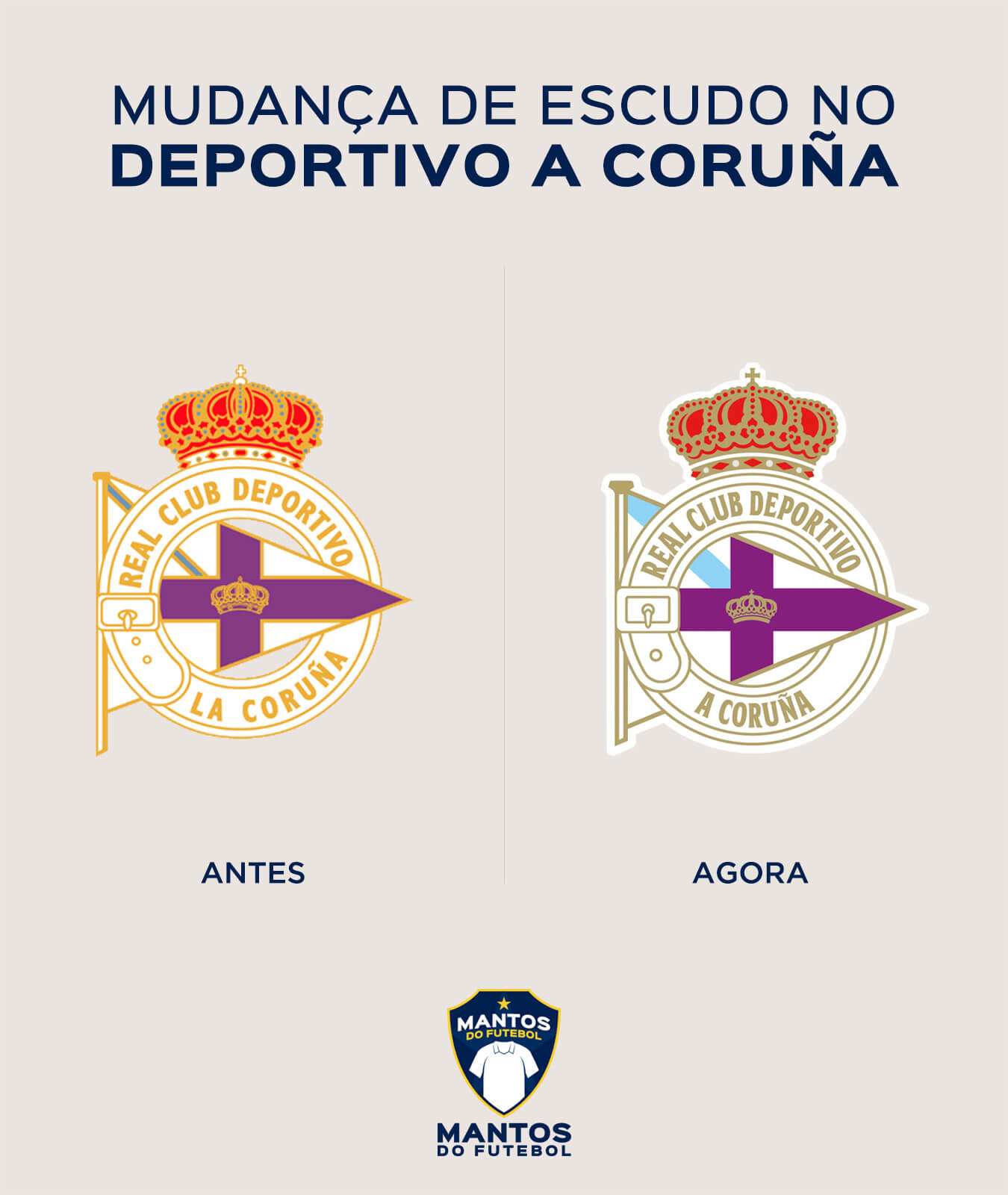 Deportivo A Coruña - Novo escudo
