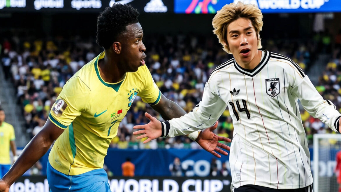 Brasil x Japão uniformes