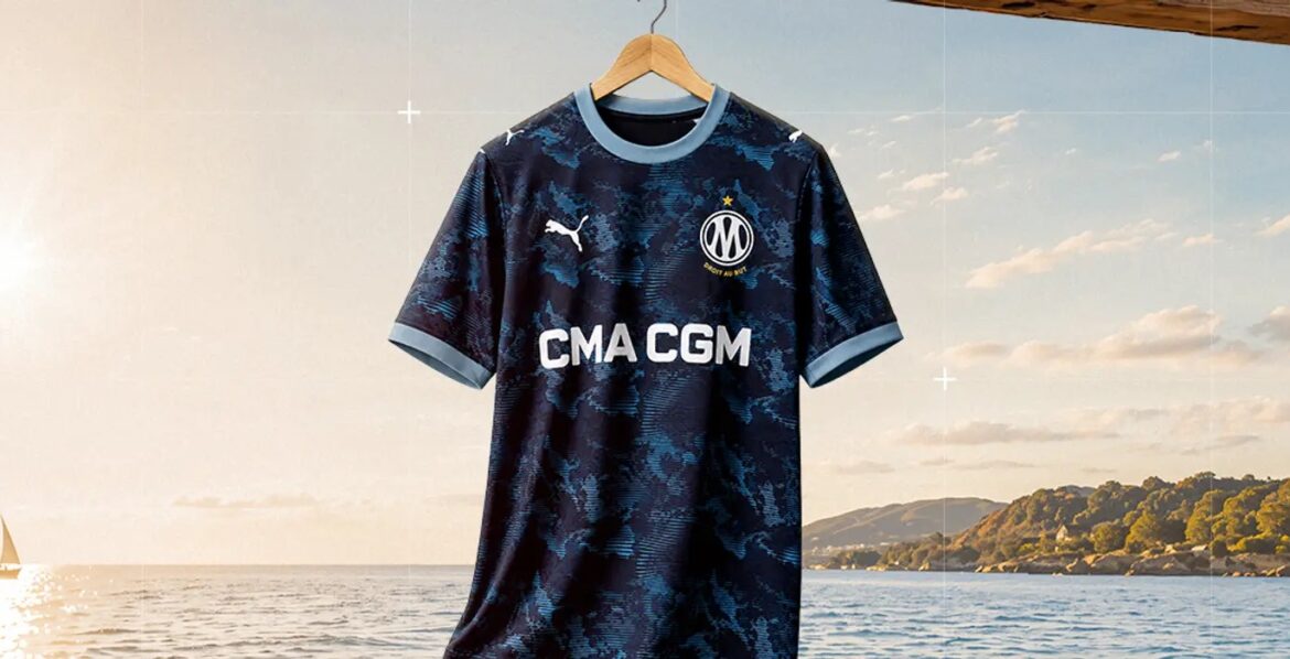 Olympique de Marseille e PUMA lançam nova camisa reserva 2026-2027