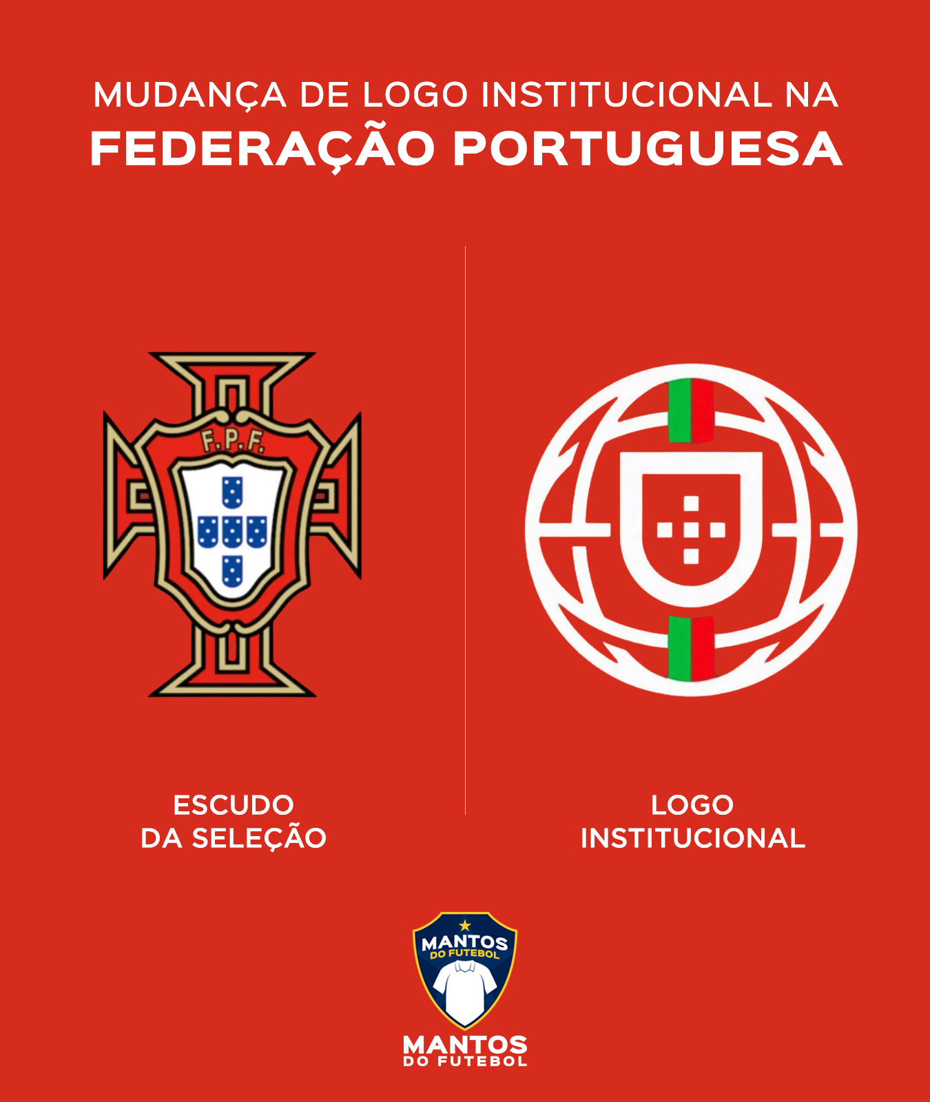 Federação Porruguesa de Futebol novo logo institucional