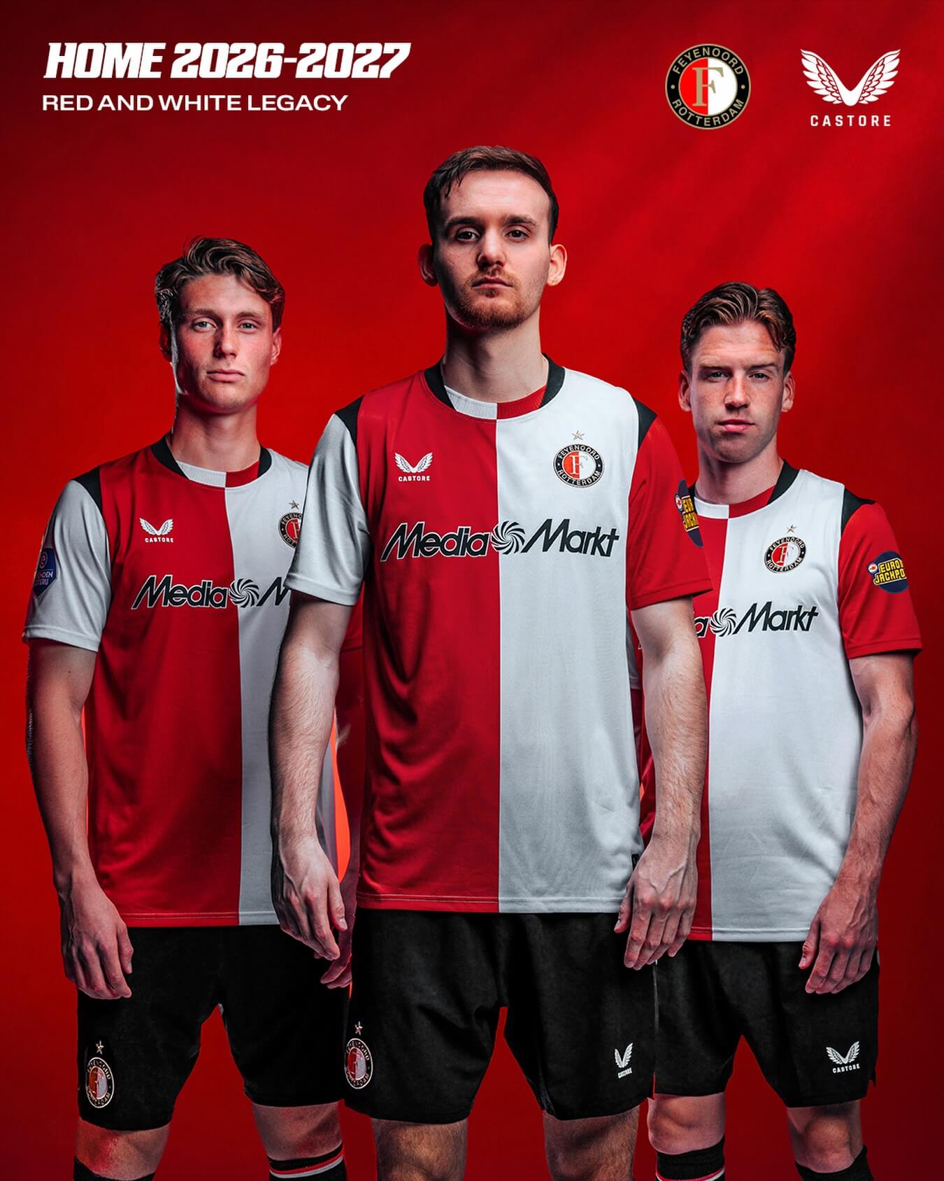Camisa titular do Feyenoord 2026-2027 Castore