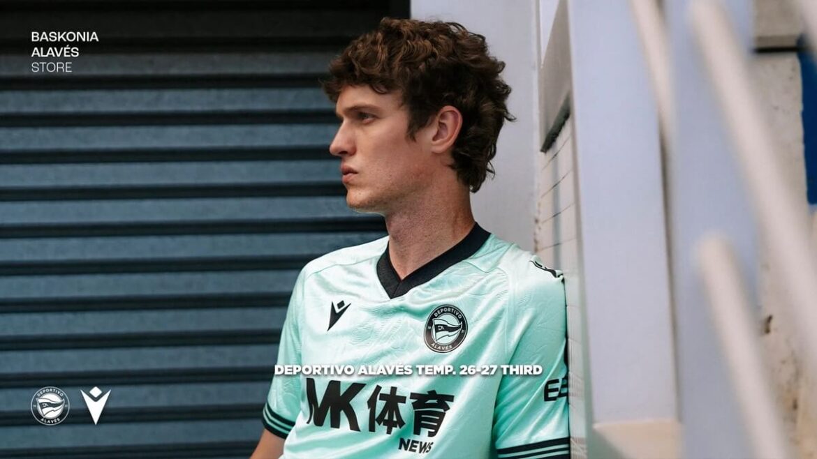 Terceira camisa do Deportivo Alavés 2026-2027 Macron