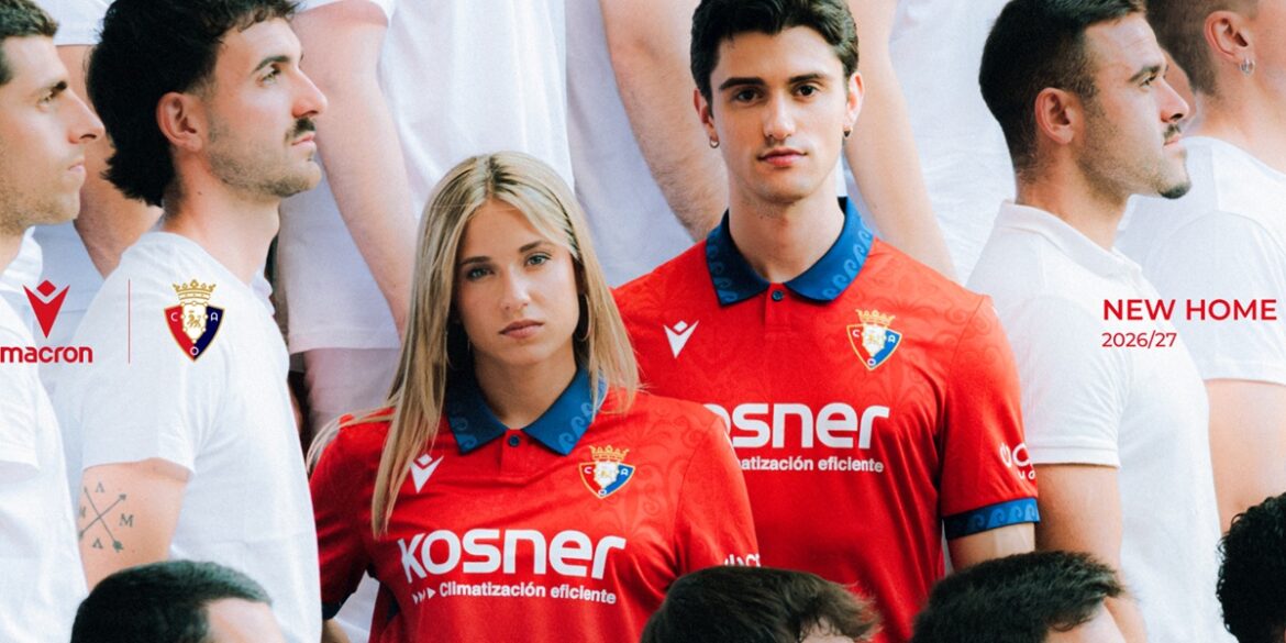 Camisa titular do Osasuna 2026-2027 Macron