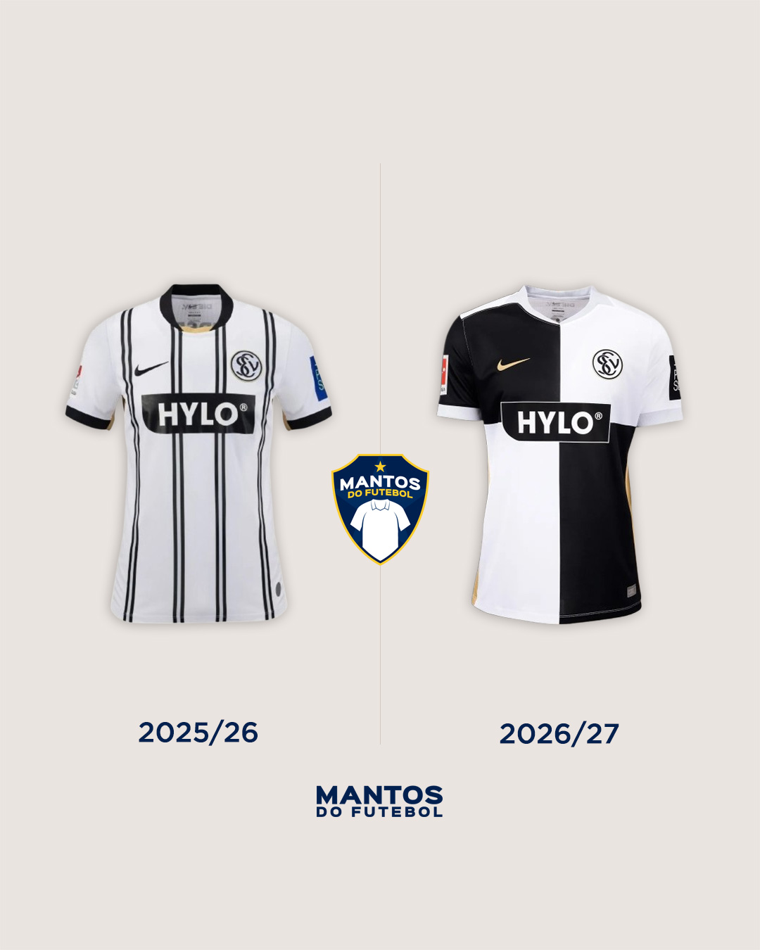camisa titular do Elversberg 2026-2027 nike Antes e Depois