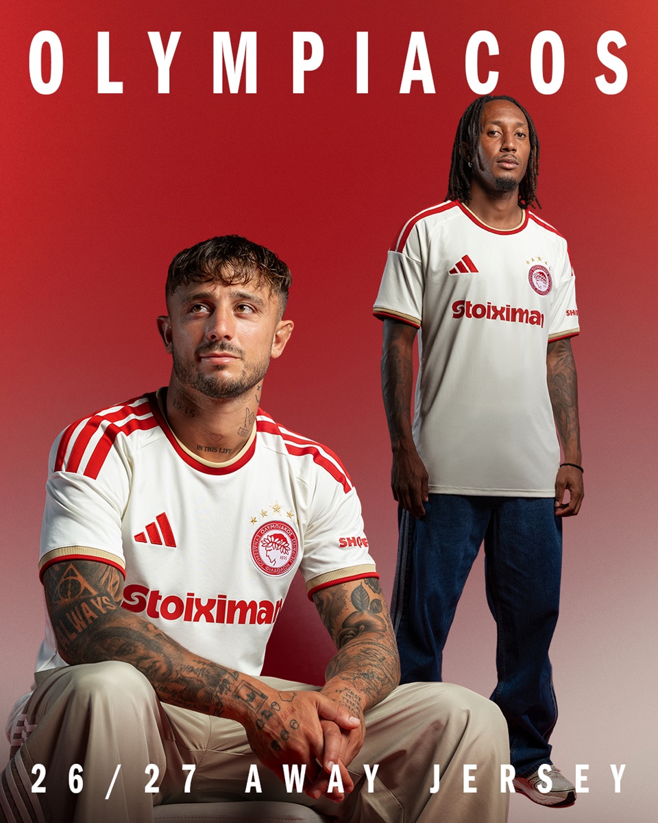 camisa reserva do Olympiacos 2026-2027 adidas