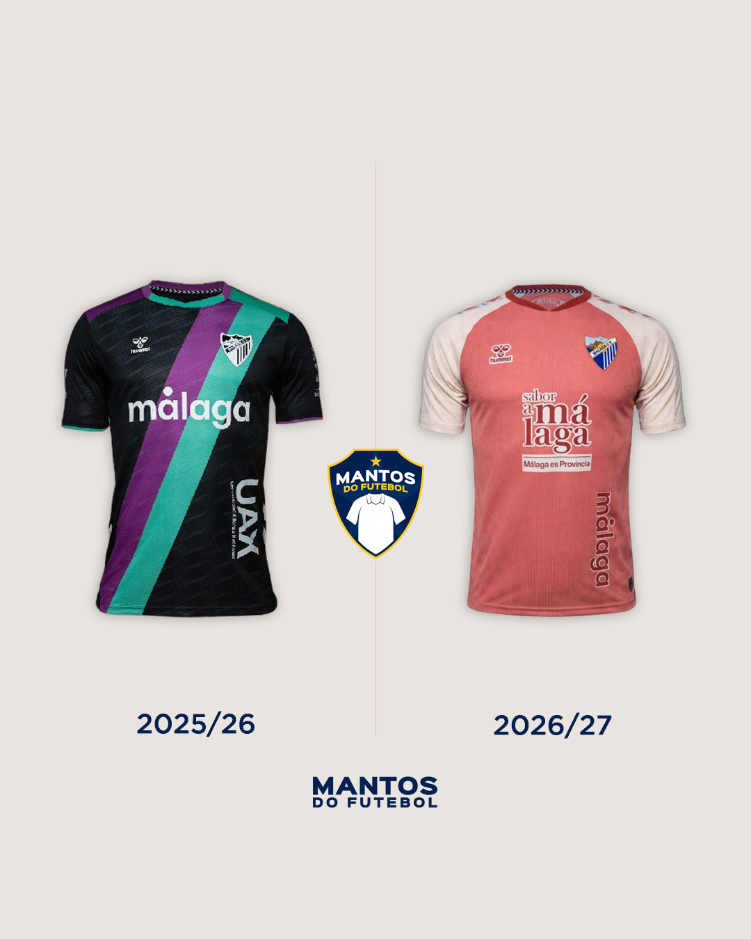 Camisa reserva do Malaga CF 2026-2027 Hummel