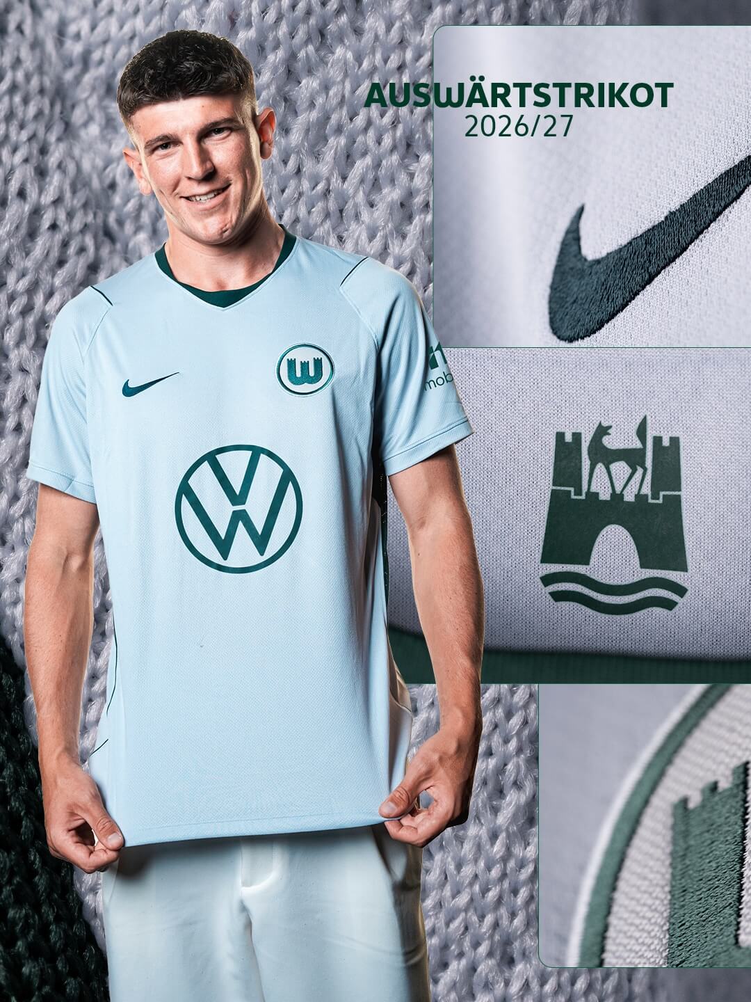 Camisas do Wolfsburg 2026-2027 Nike Away