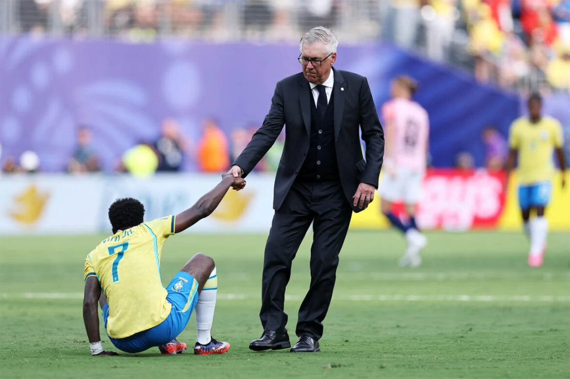Ancelotti e Vini Jr