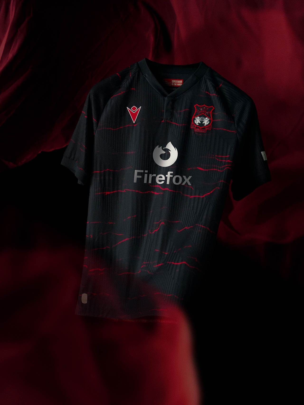 Camisa reserva do Wrexham 2026-2027 Macron