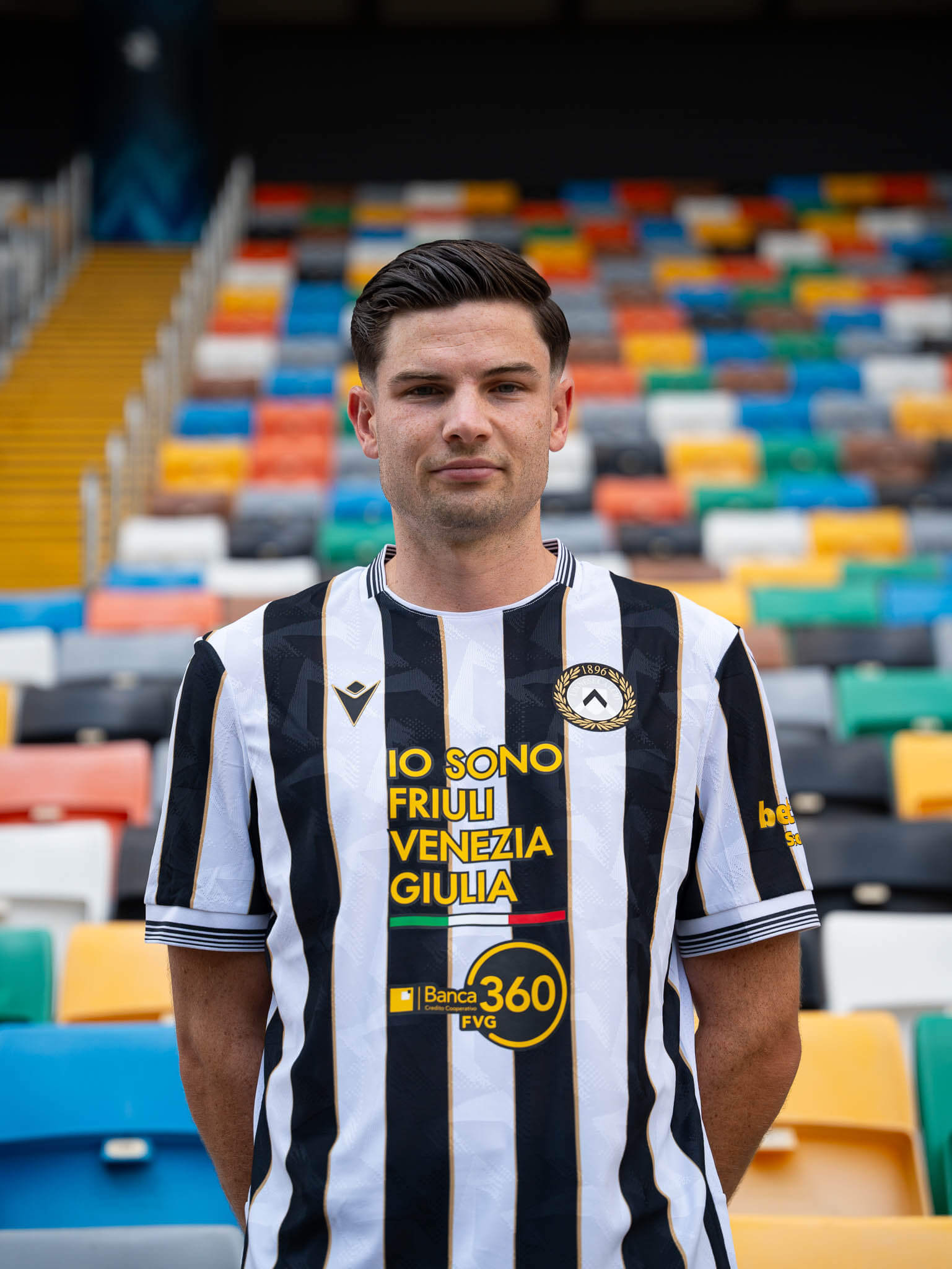 Camisa titular da Udinese 2026-2027 Macron
