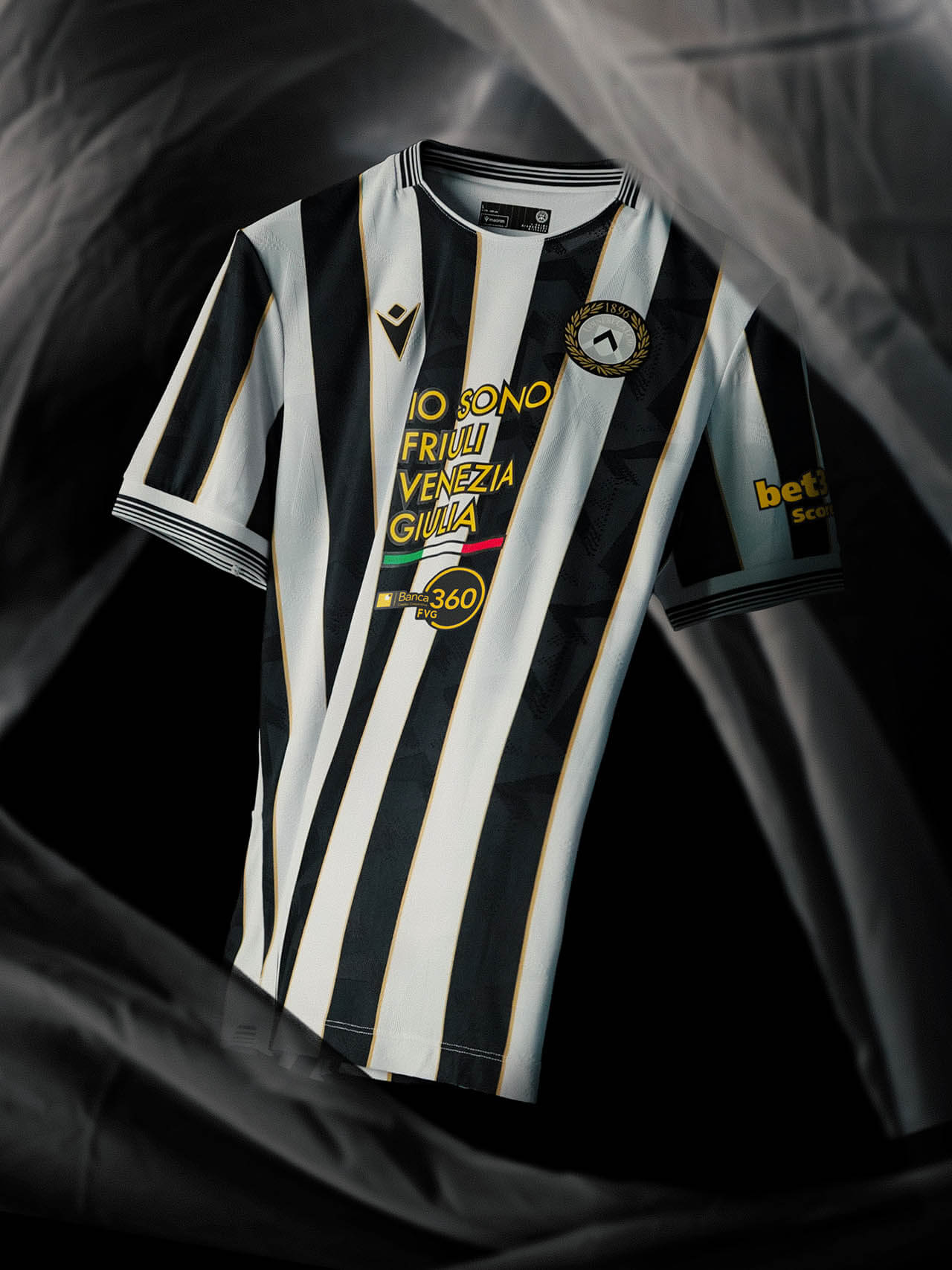 Camisa titular da Udinese 2026-2027 Macron