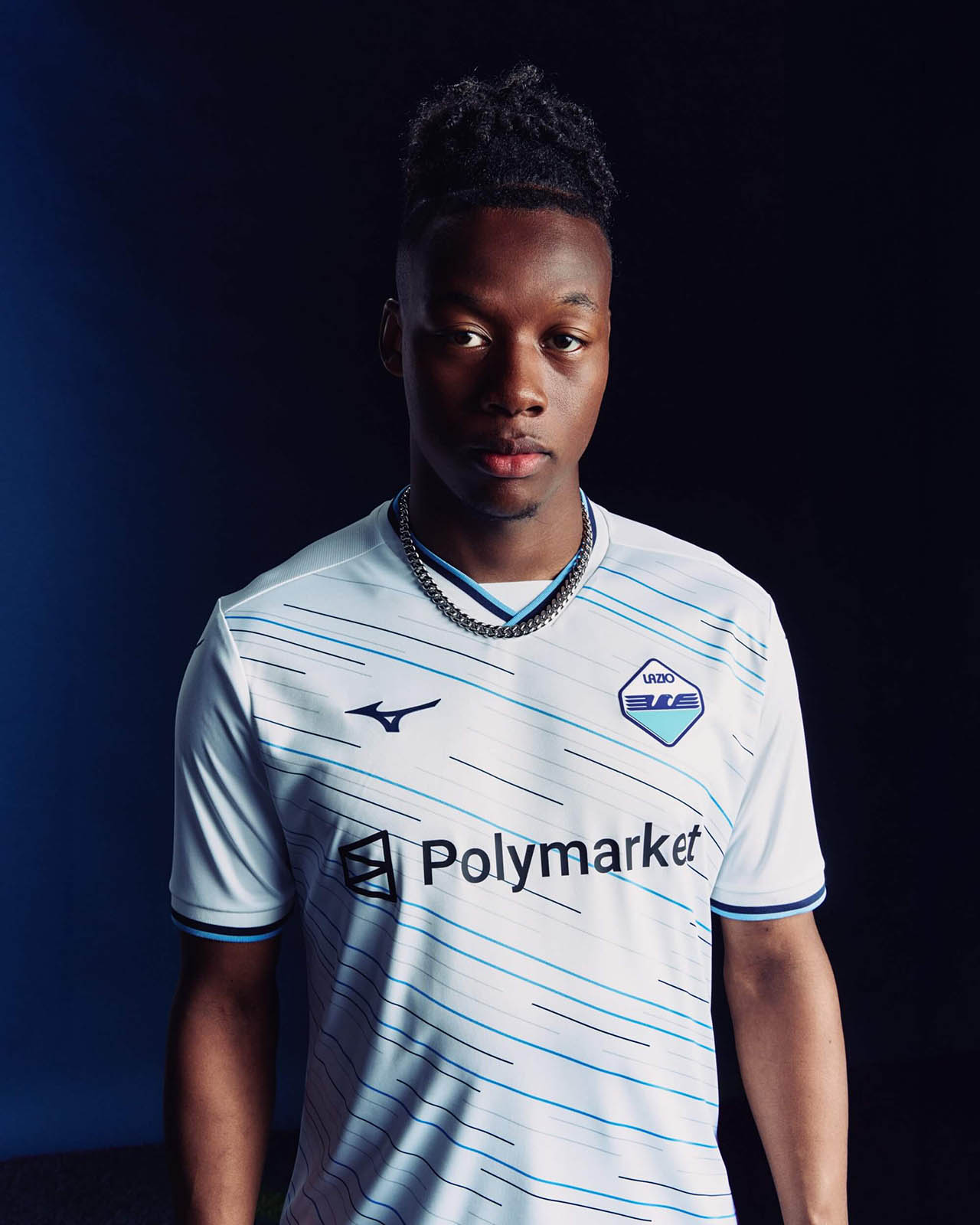 Camisa reserva da Lazio 2026-2027 Mizuno Antes x Depois