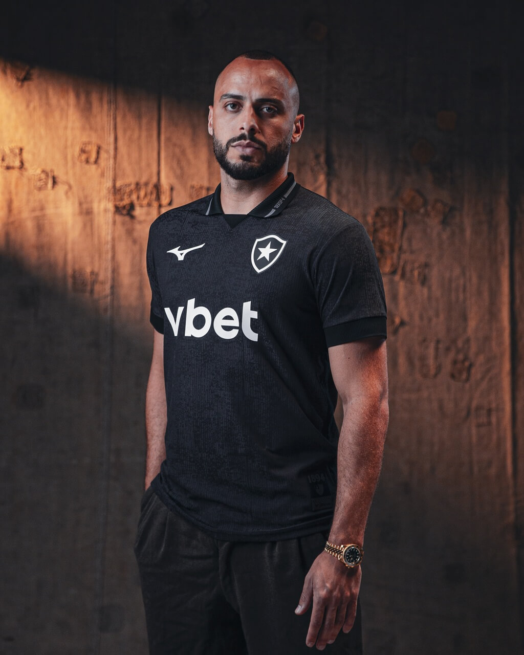Camisa preta botafogo 2026-2027 mizuno