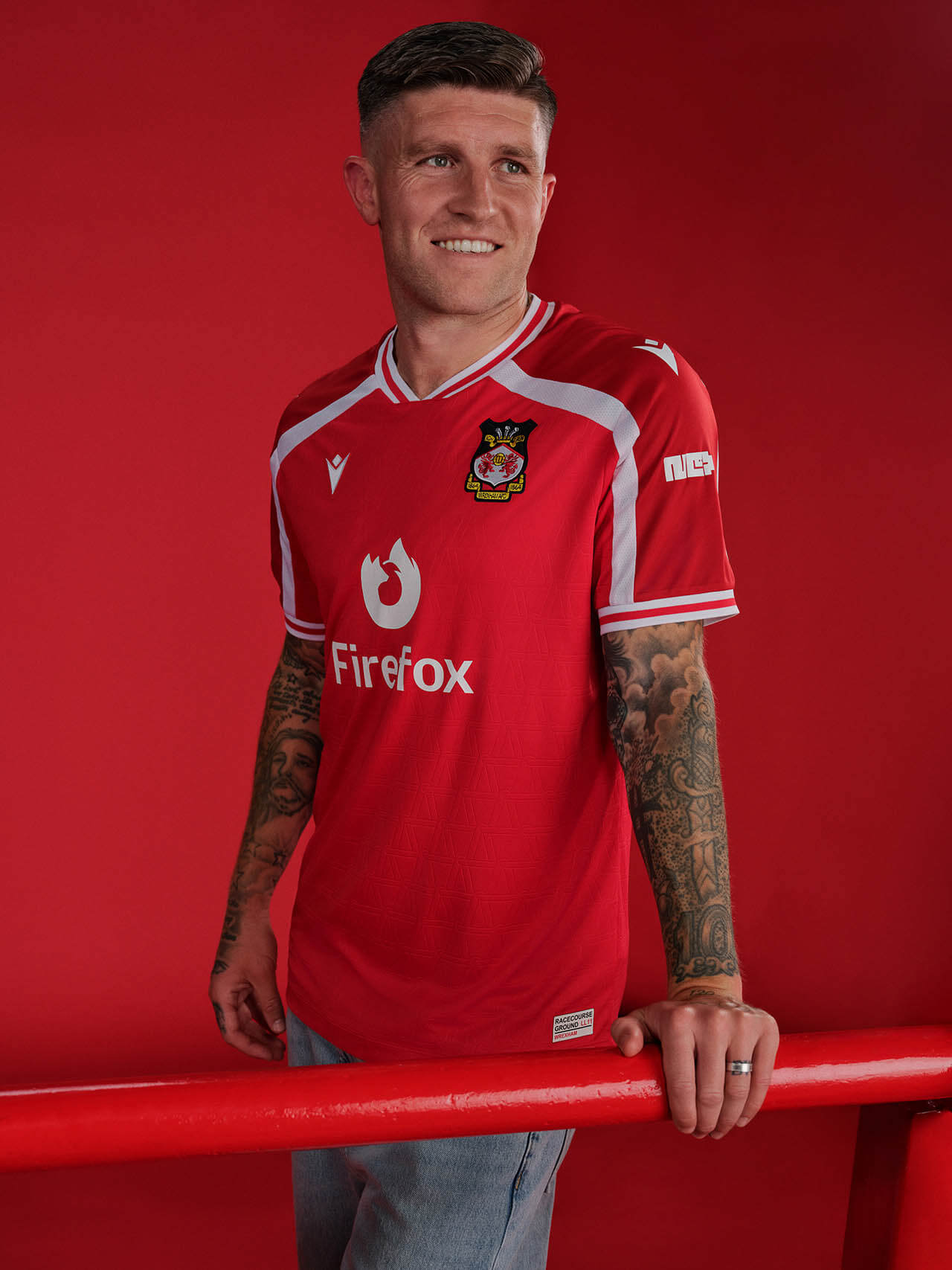 Camisa titular do Wrexham 2026-2027 Macron