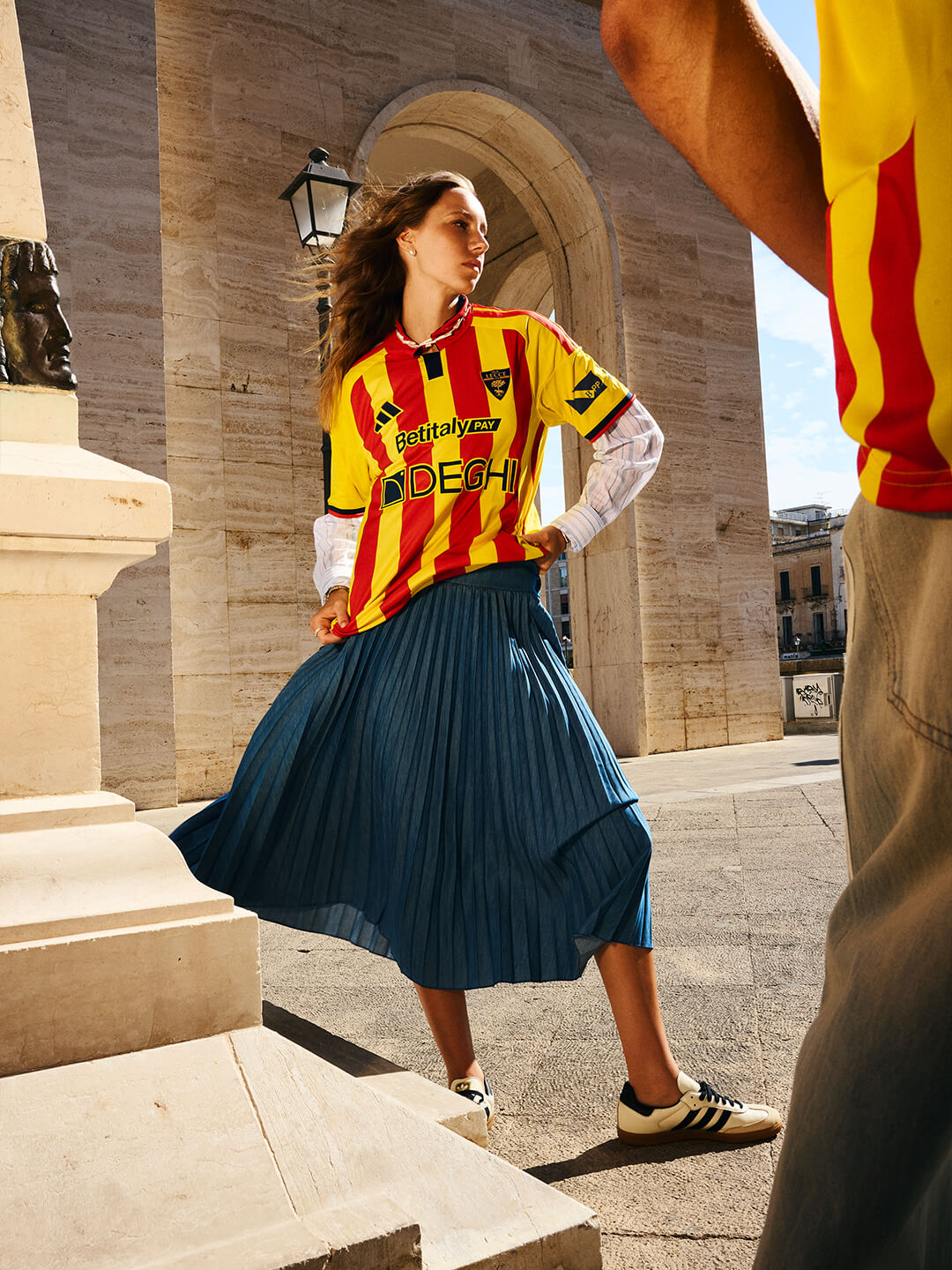 Camisa titular do US Lecce 2026-2027 adidas