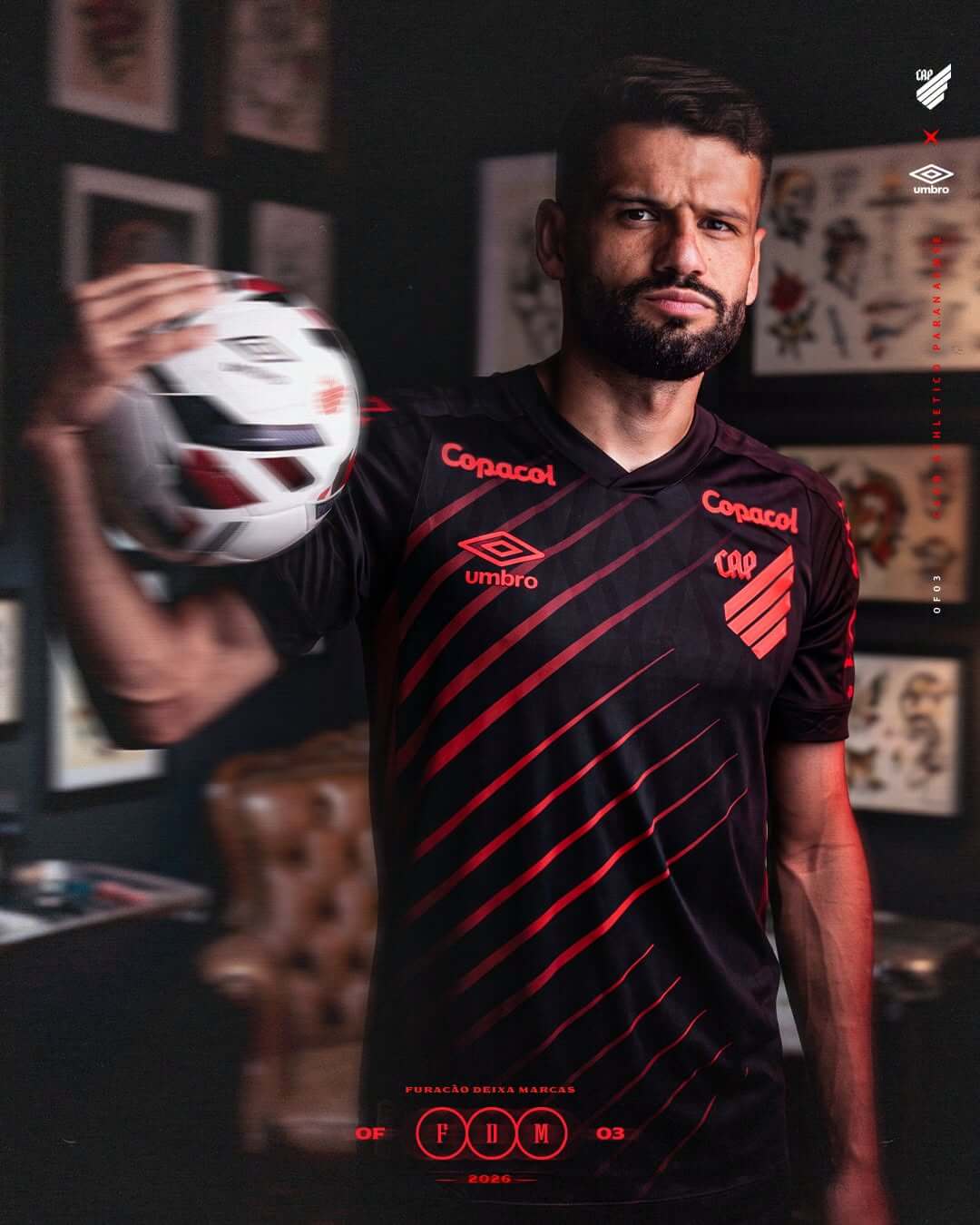 Terceira camisa do Athletico-PR 2026 Umbro