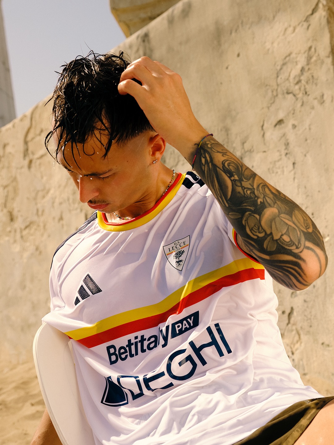 Camisa reserva lecce 2026-2027 adidas