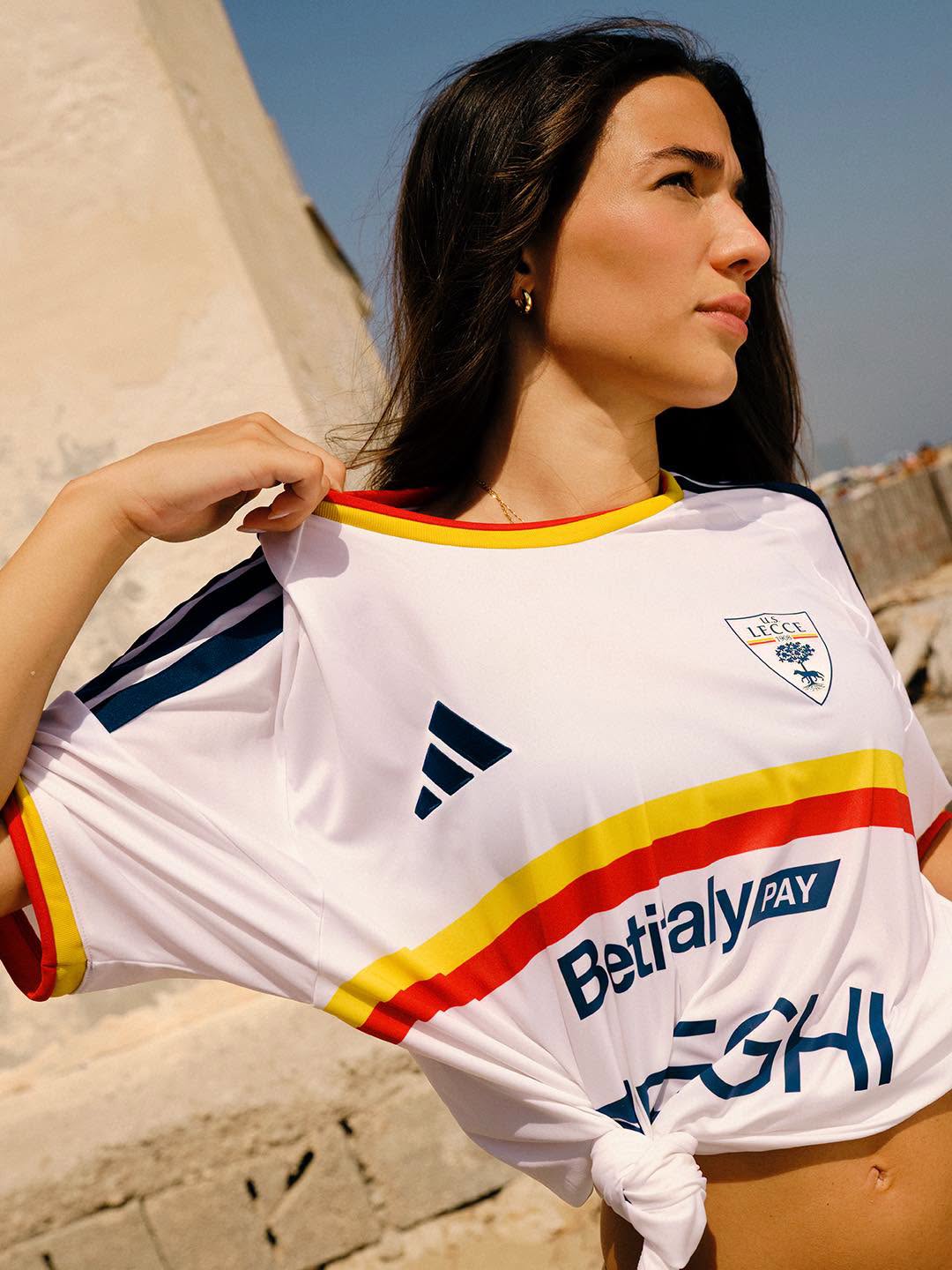 Camisa reserva do US Lecce 2026-2027 adidas