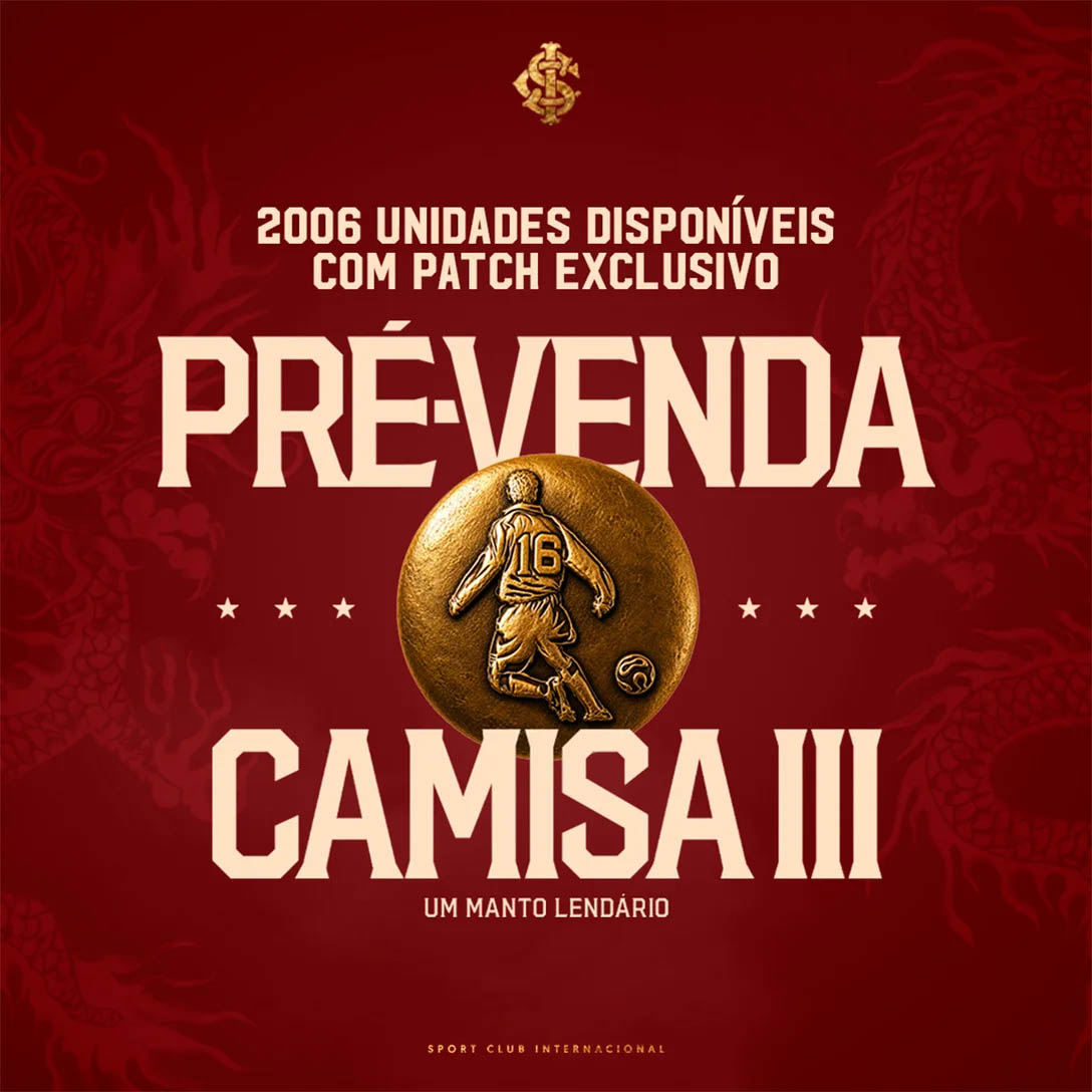 Terceira camisa do Internacional 2026-2027 adidas pré-venda