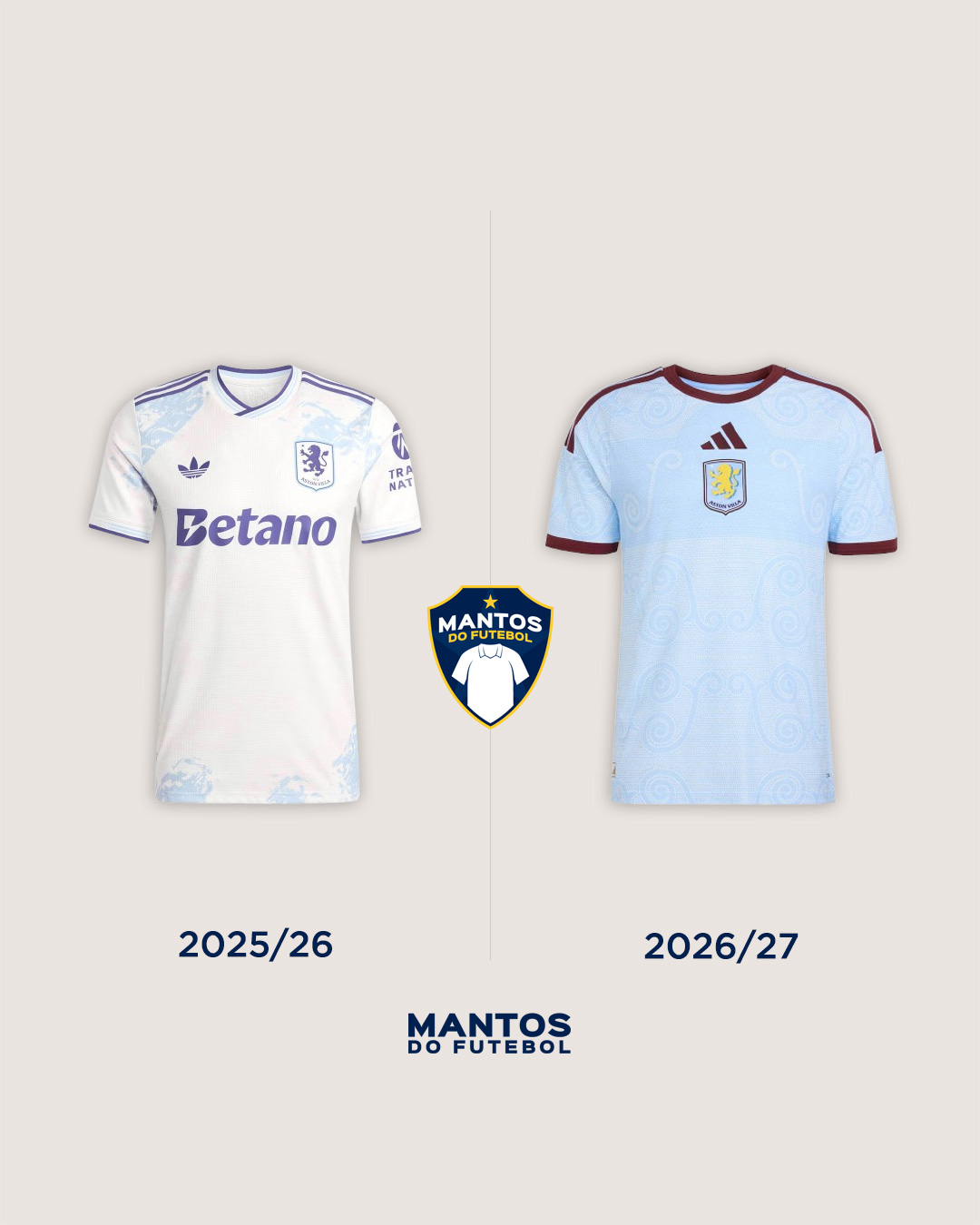 Terceira camisa do Aston Villa 2026-2027 adidas
