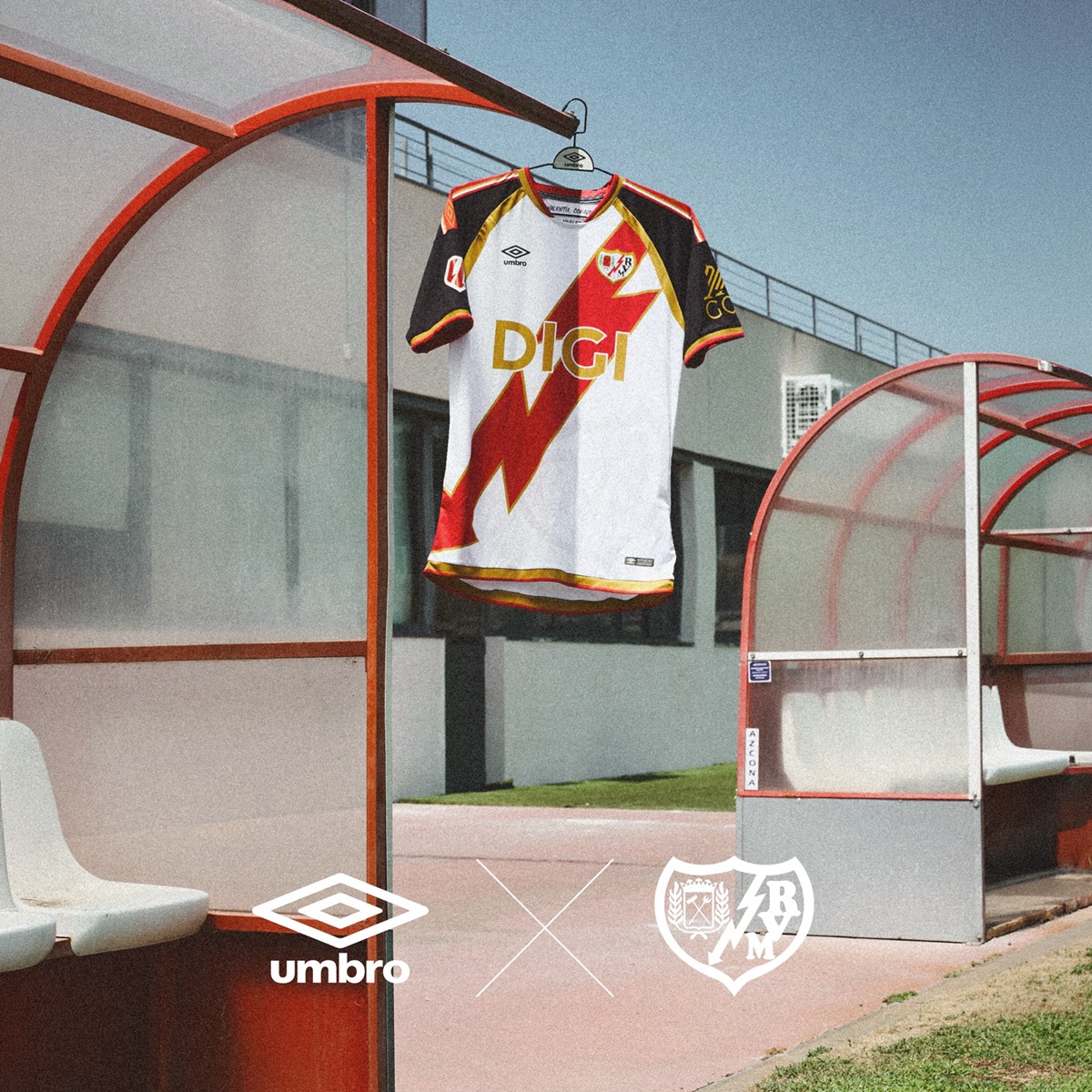 camisa titular do rayo vallecano 2026-2027 umbro