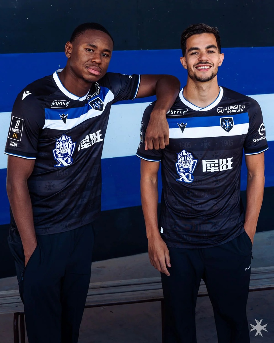 Camisa reserva do Auxerre 2026-2027 macron