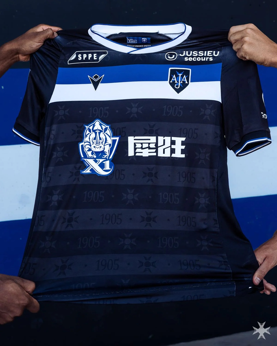 Camisa reserva do Auxerre 2026-2027 macron