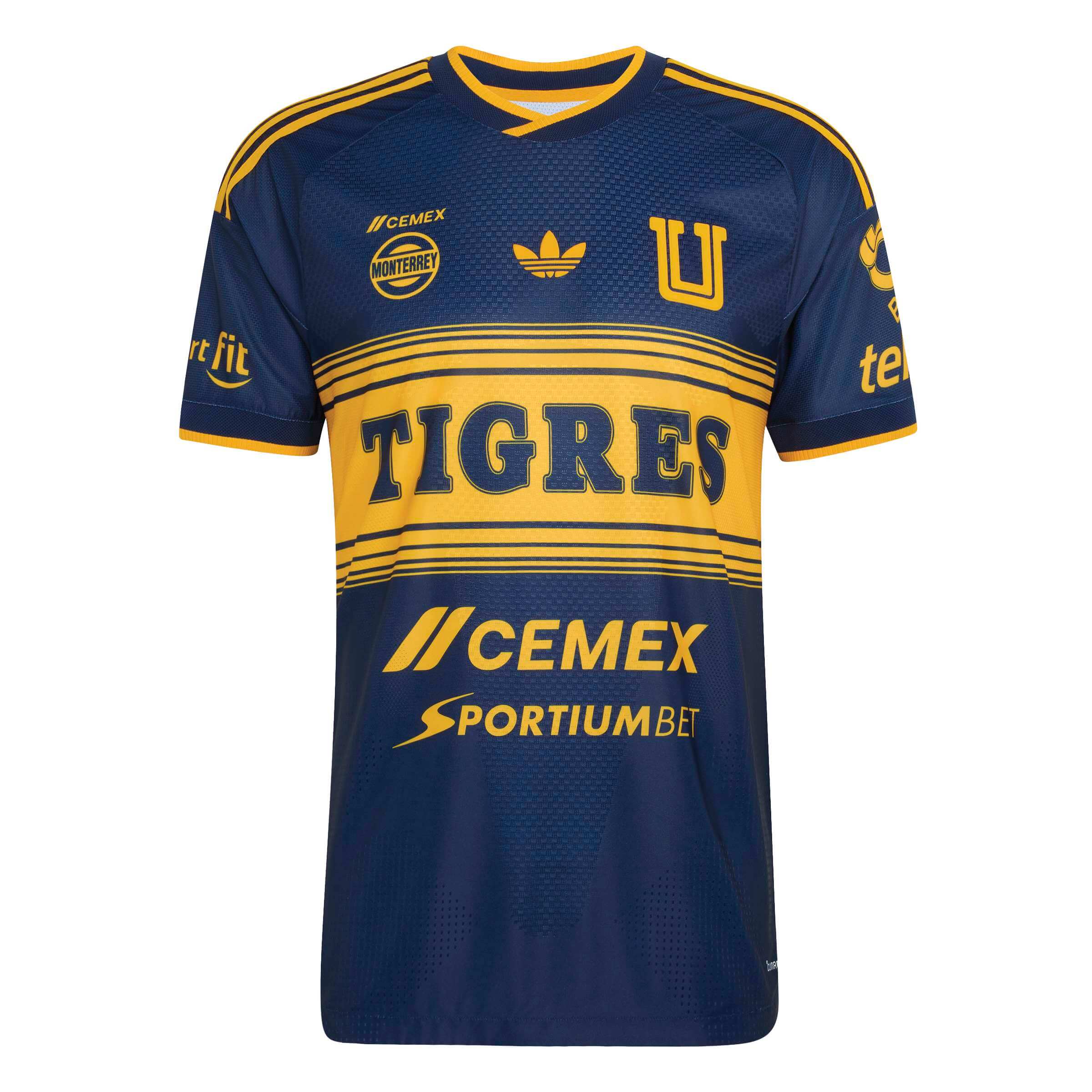 Camisa reserva do Tigres UANL 2026-2027 adidas kit