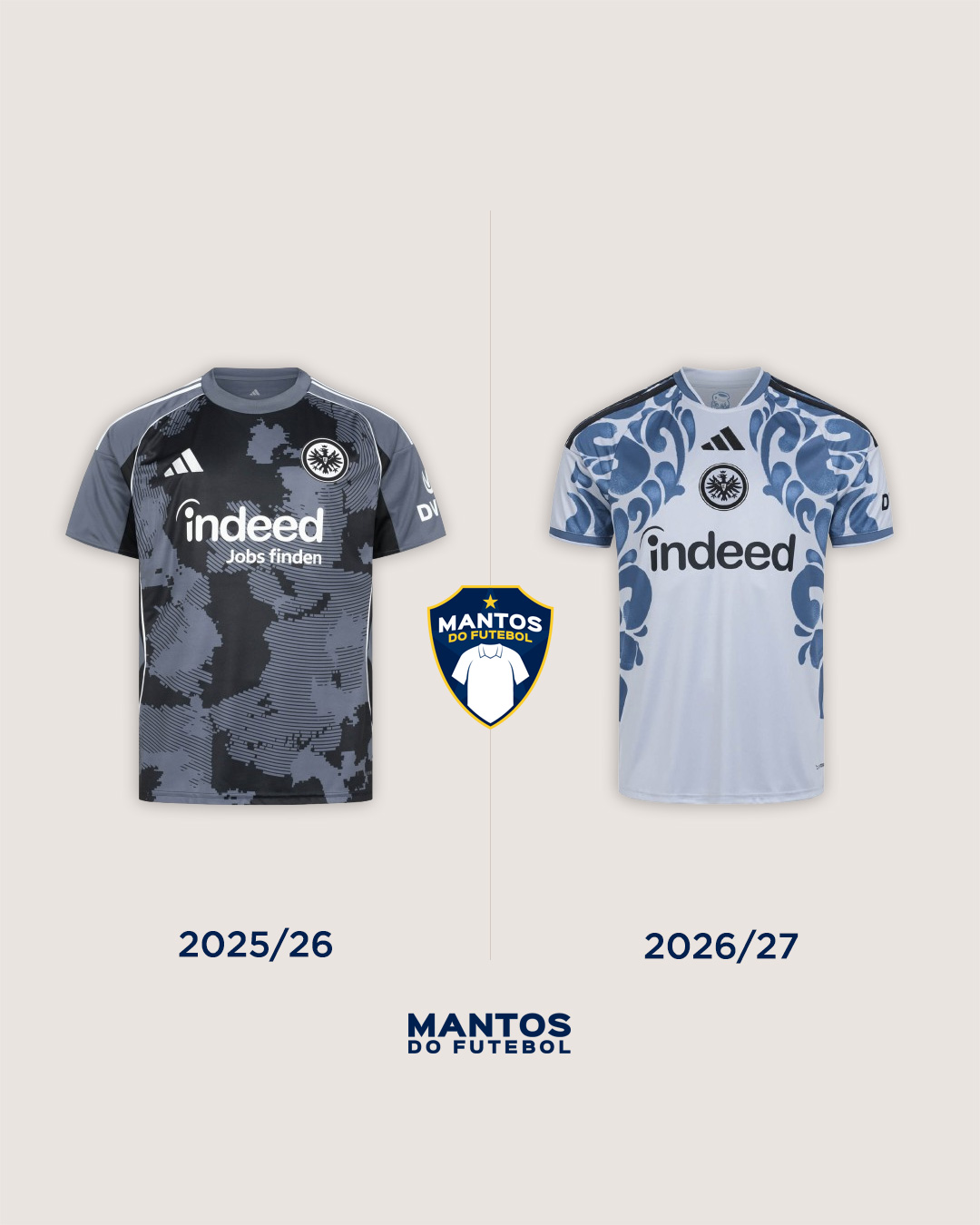 terceira camisa eintracht frankfurt 2026-2027 adidas Antes x Depois