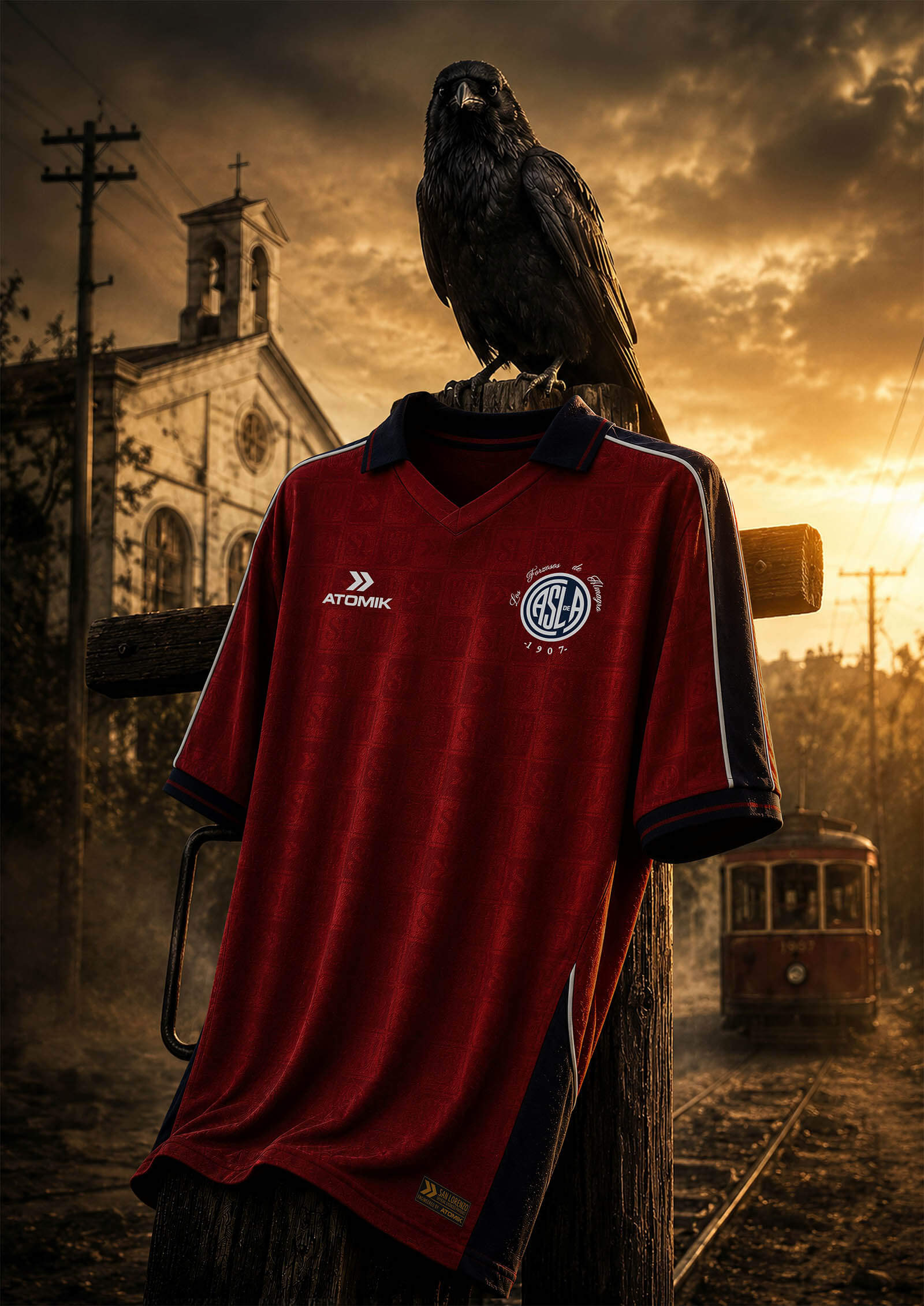 Terceira camisa do San Lorenzo 2026-2027 Atomik